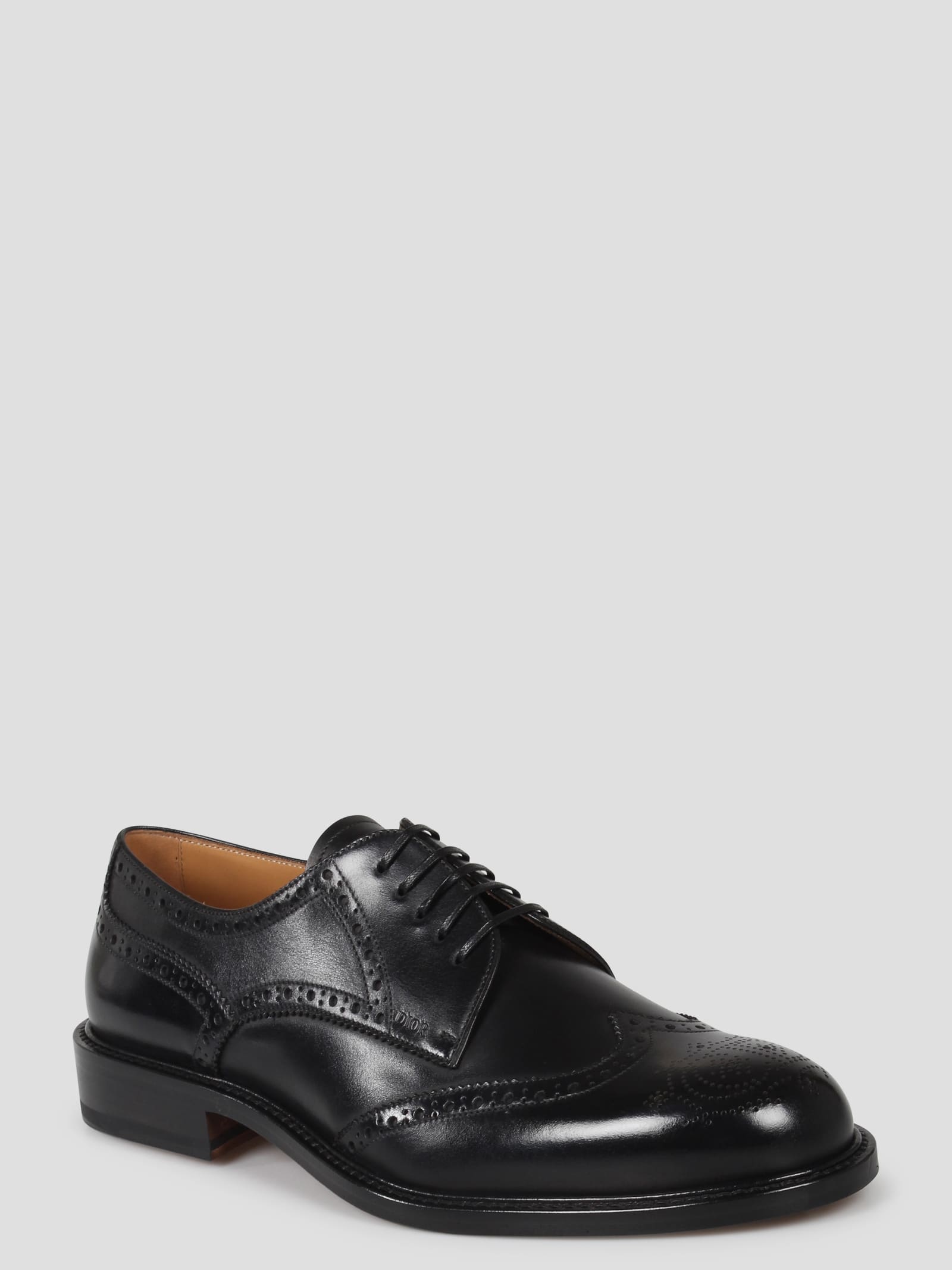 Shop Dior Embassy Derby Brogue Laced Mocassin