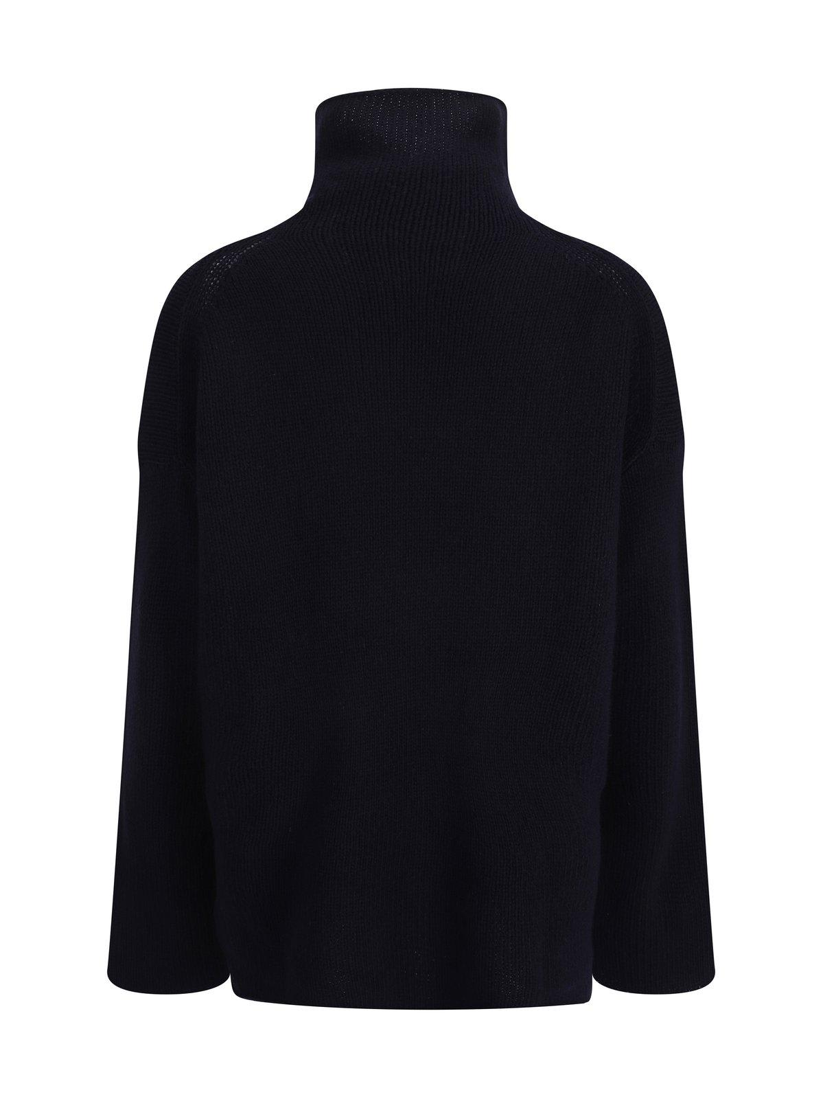 Shop Zadig &amp; Voltaire Almy High-neck Jumper In Encre