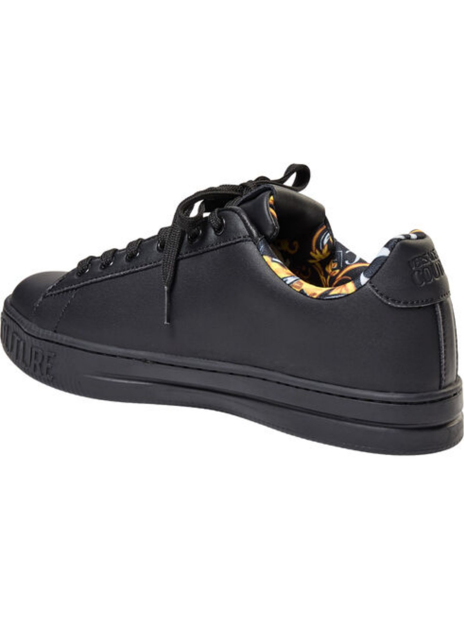 Shop Versace Jeans Couture Black Low Top Sneakers