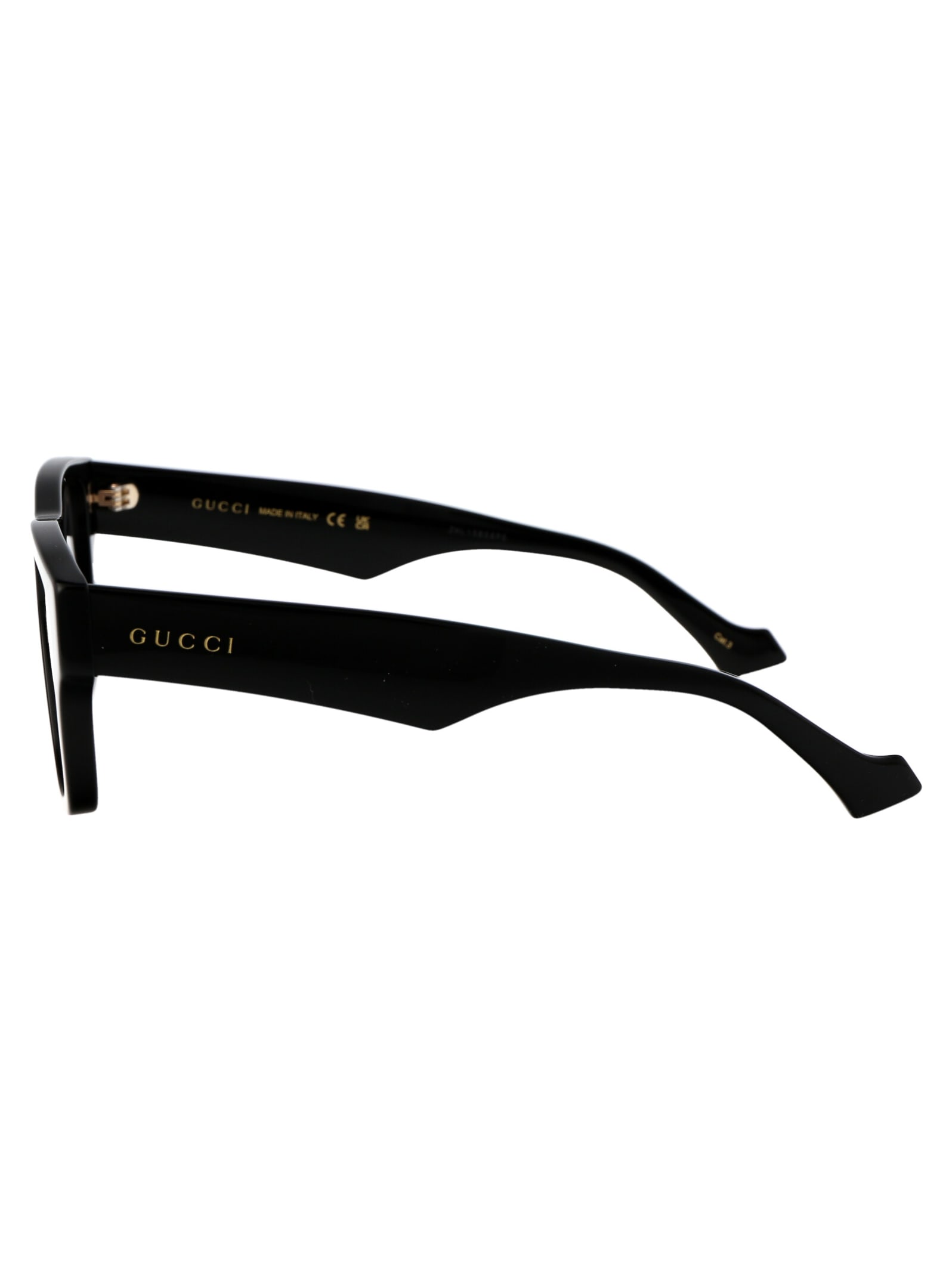 Shop Gucci Gg1427s Sunglasses In 001 Black Black Grey