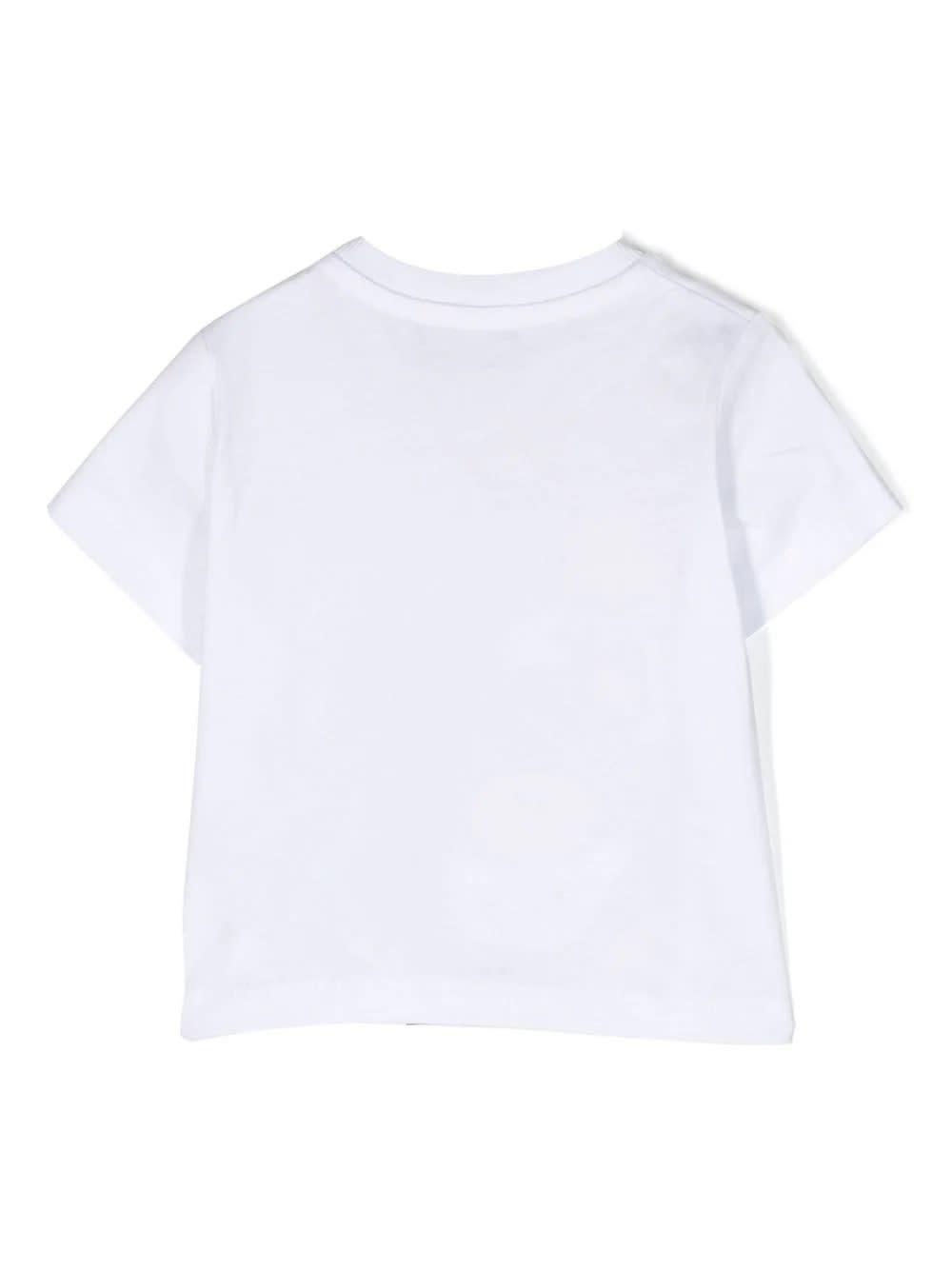 Shop Moschino Printed T-shirt In Bianco