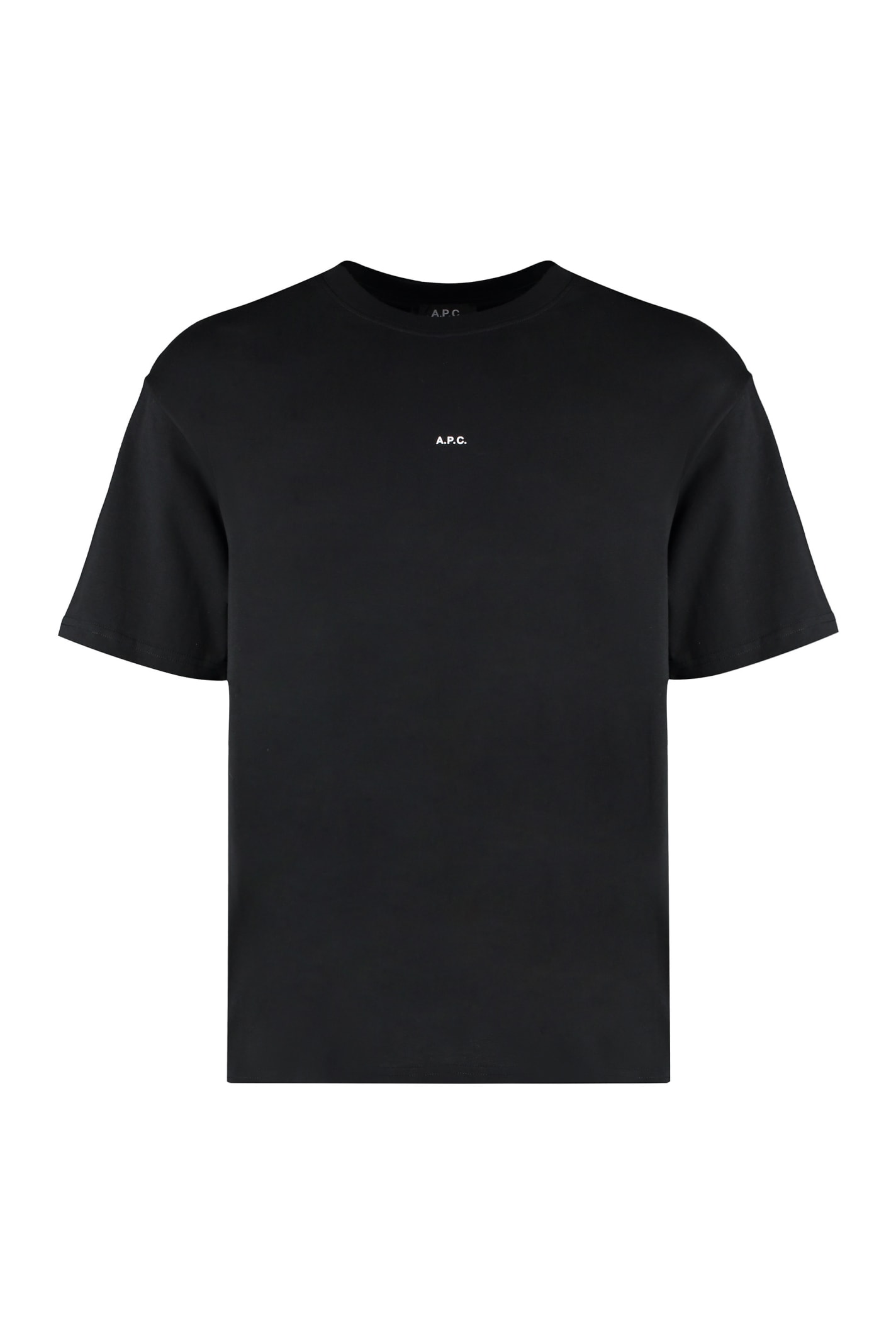 Shop Apc Kyle Cotton Crew-neck T-shirt In Black