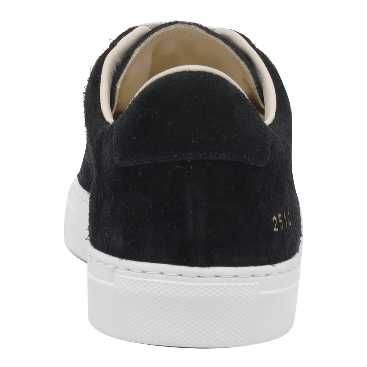 Common Projects Suede Low Top Sneakers With Rubber Sole In Black