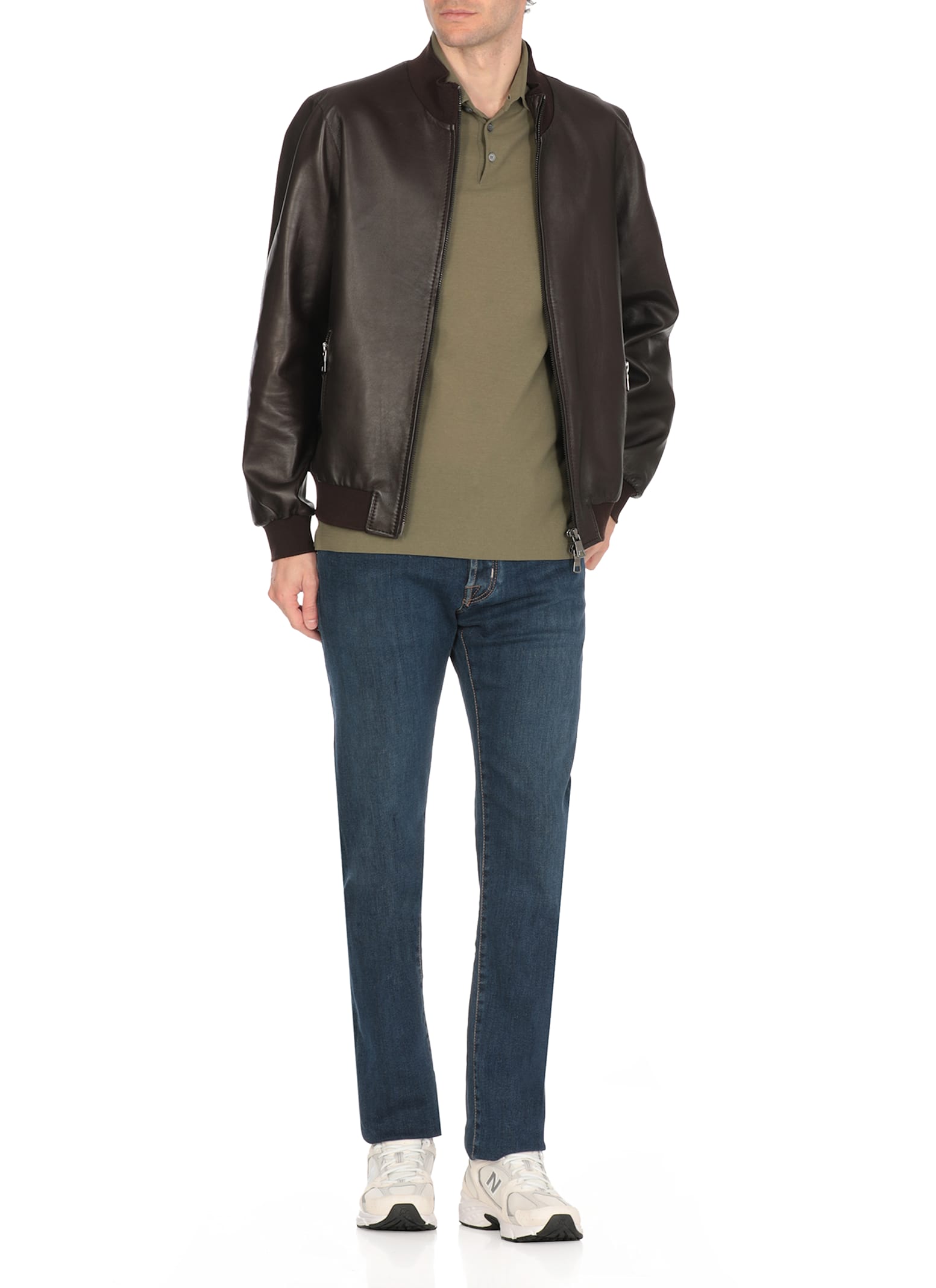 Jacob Cohen Straight Five-pocket Cotton Jeans In Blue