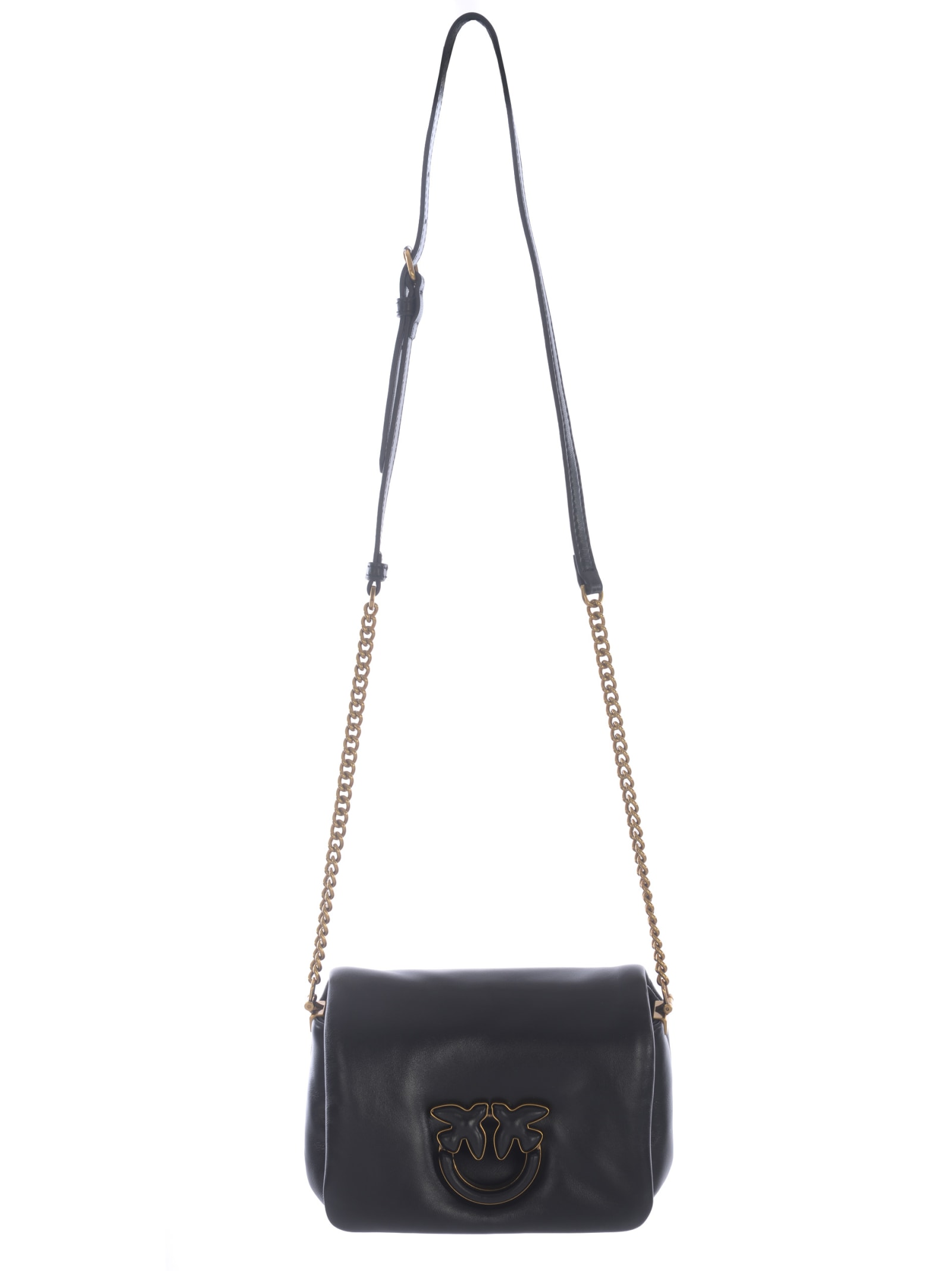 Shop Pinko Bag  Love Click Puff In Soft Nappa In Black