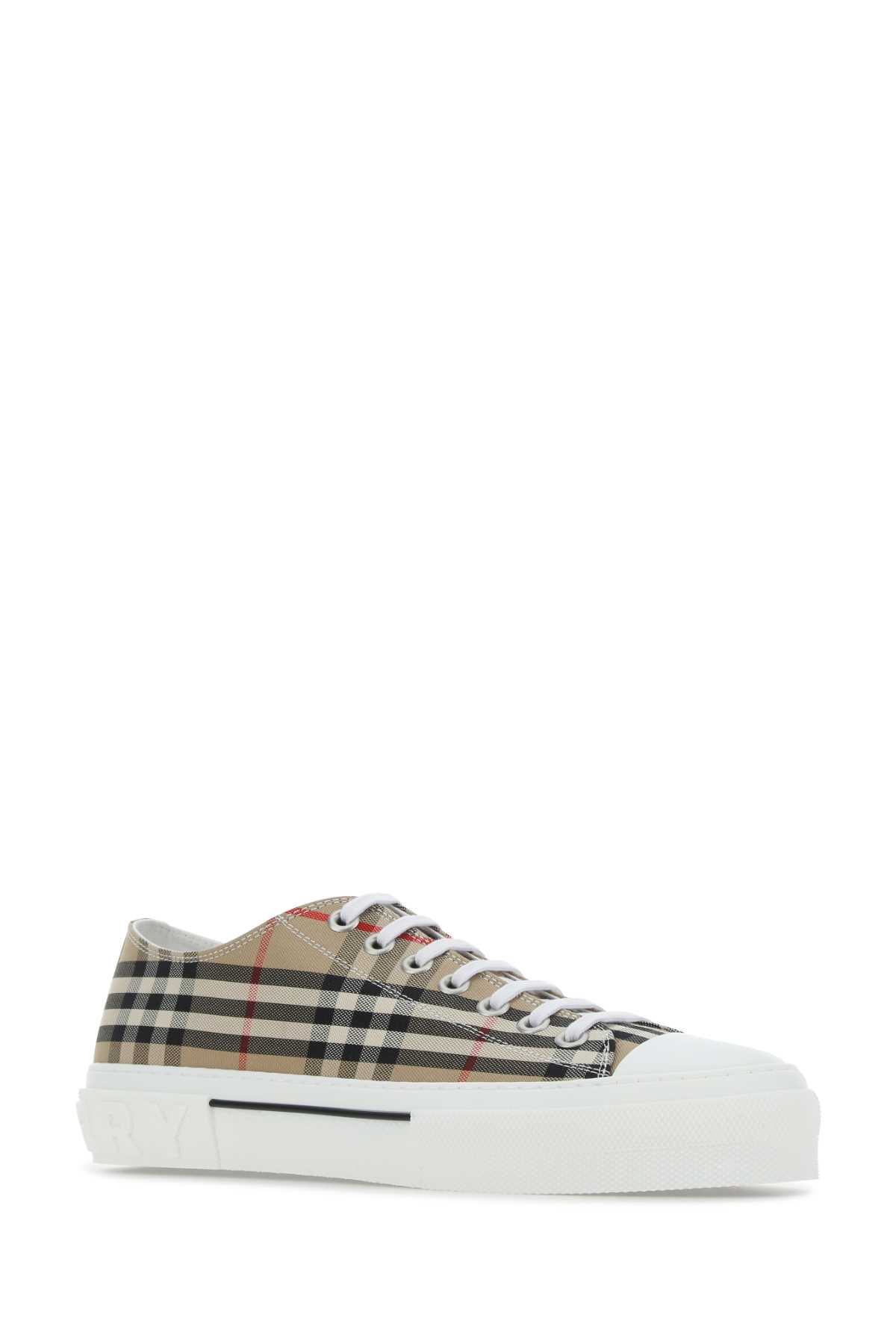 Burberry Embroidered Canvas Trainers In A7028