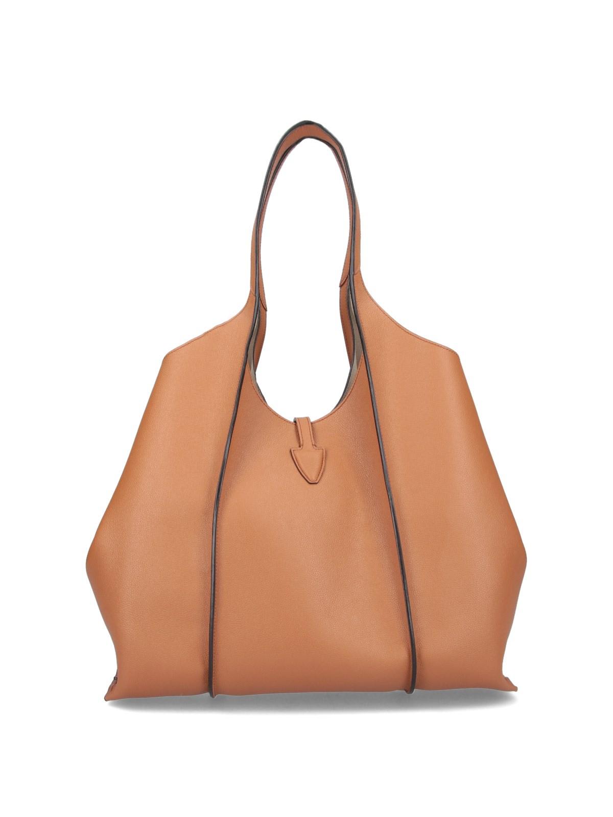 Tod's T-timeless Shopping Bag In Brown