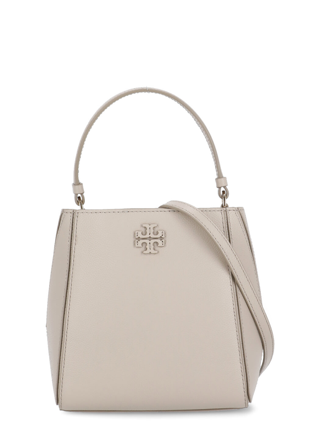 Shop Tory Burch Mcgraw Bag In Beige