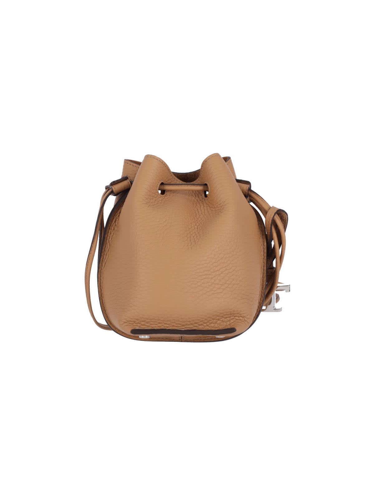 Tod's Shoulder Bag With Adjustable Strap And Metal Feet In Brown