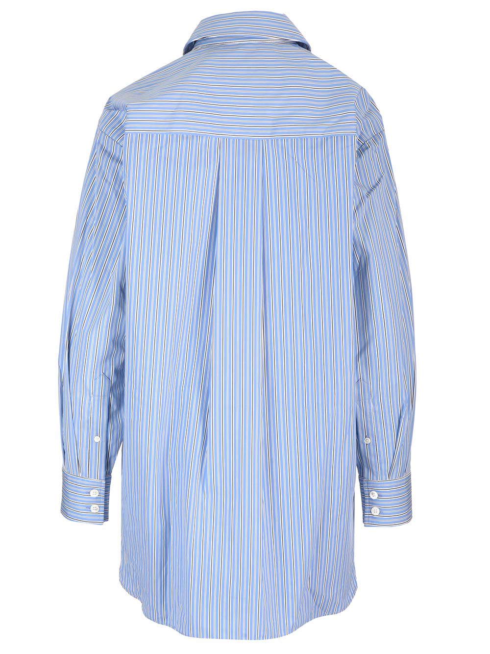 Isabel Marant Logo-embroidered Striped Shirt In Blue