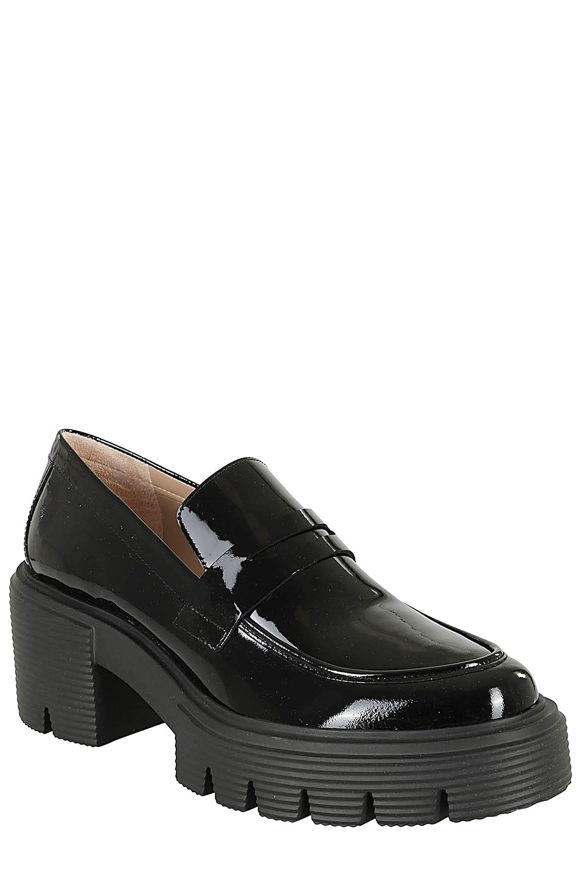 Shop Stuart Weitzman Soho Loafer In Blk Black