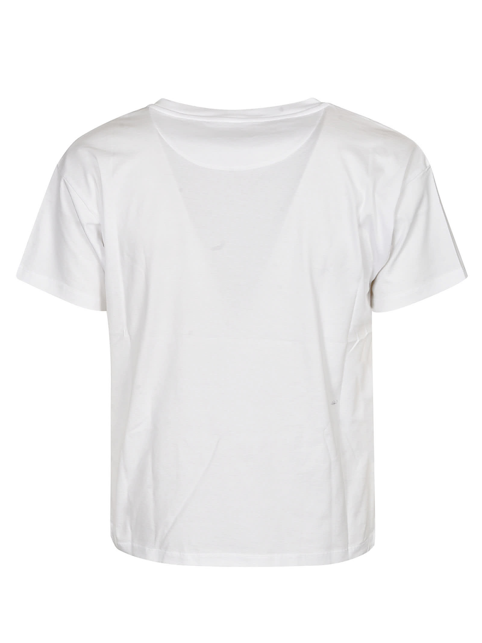 Shop Bally Crowned Logo Print T-shirt In White