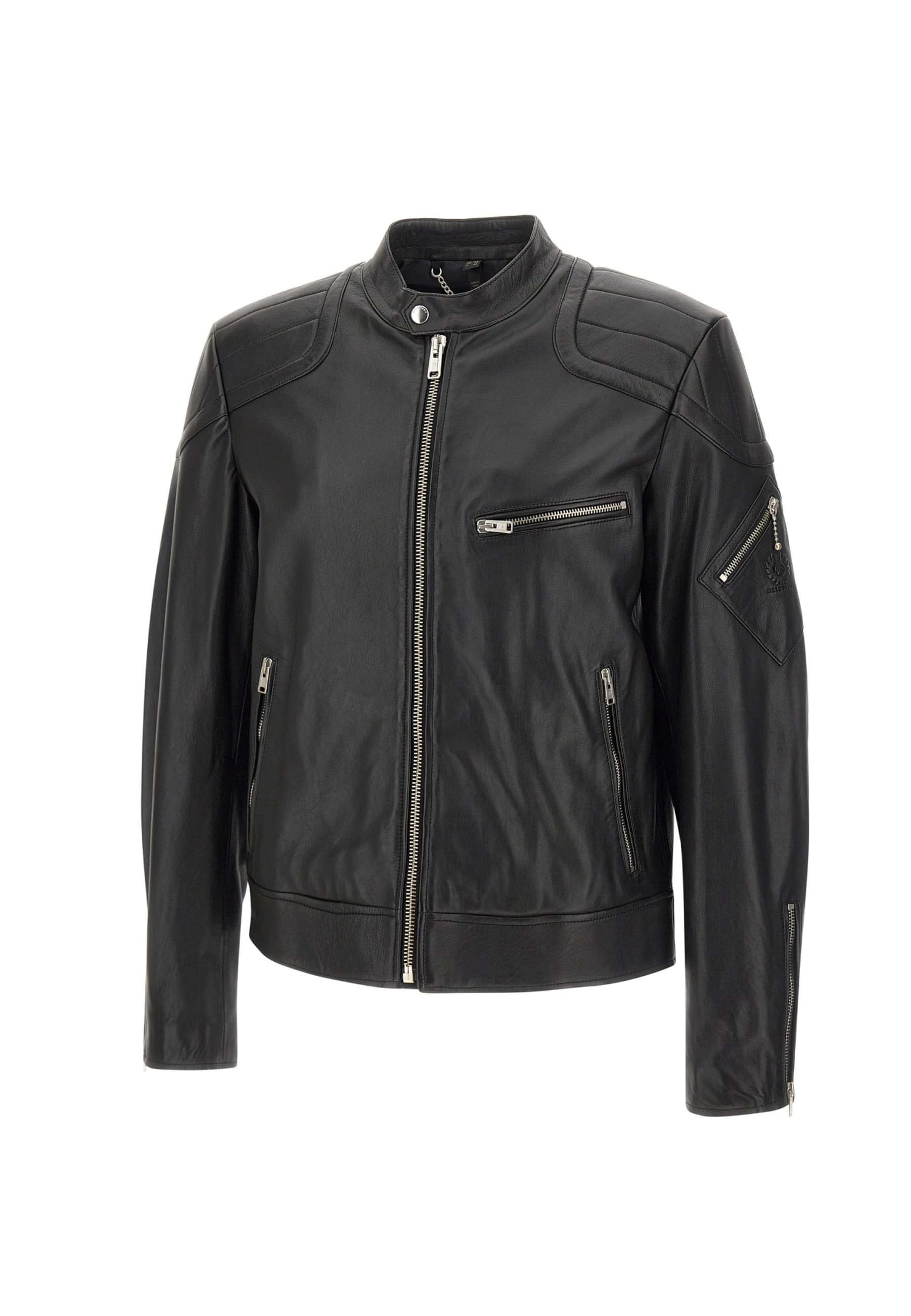 t Racer Cheviot Leather Jacket