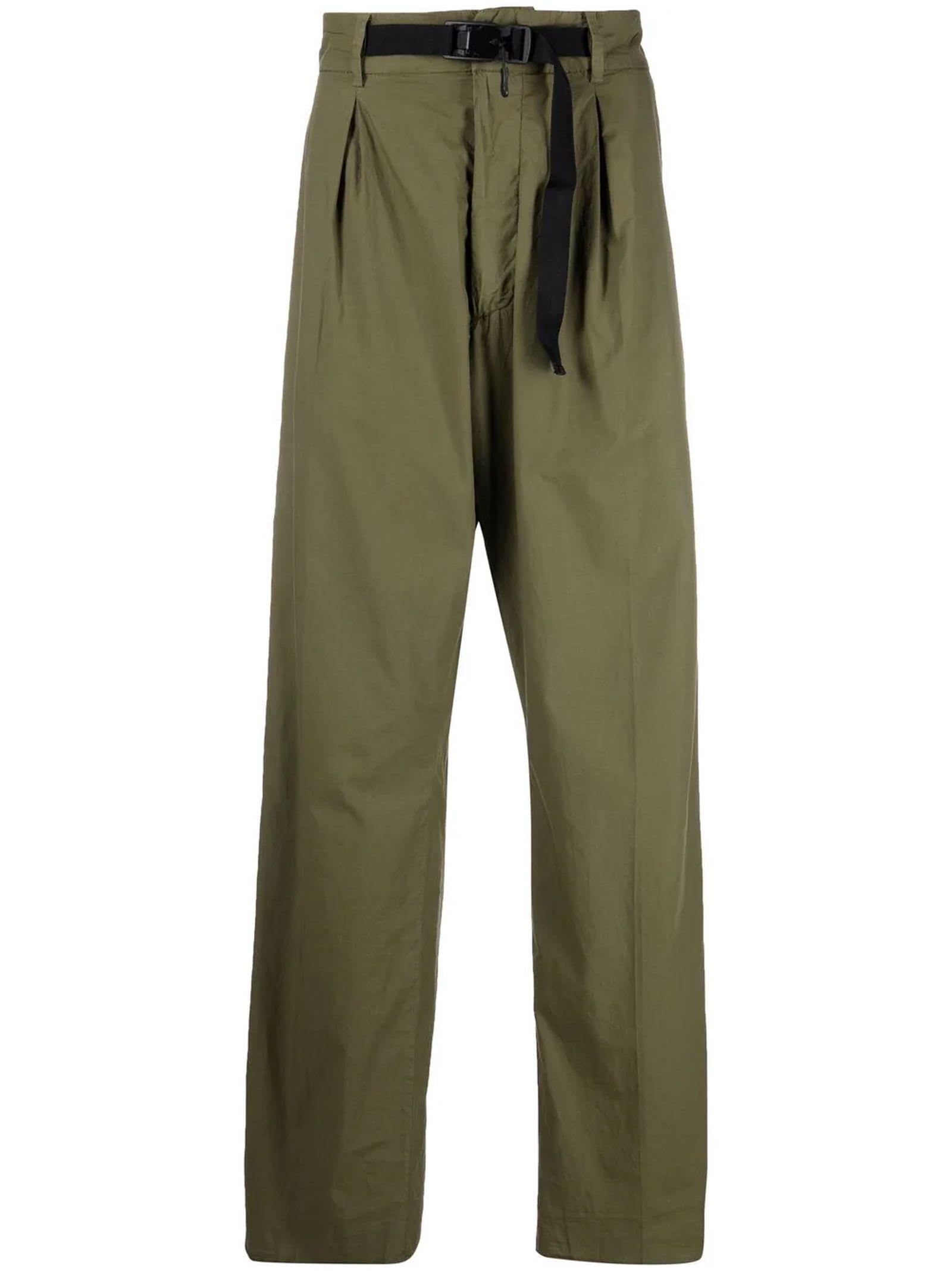 N.21 Green Cotton Straight-leg Trousers