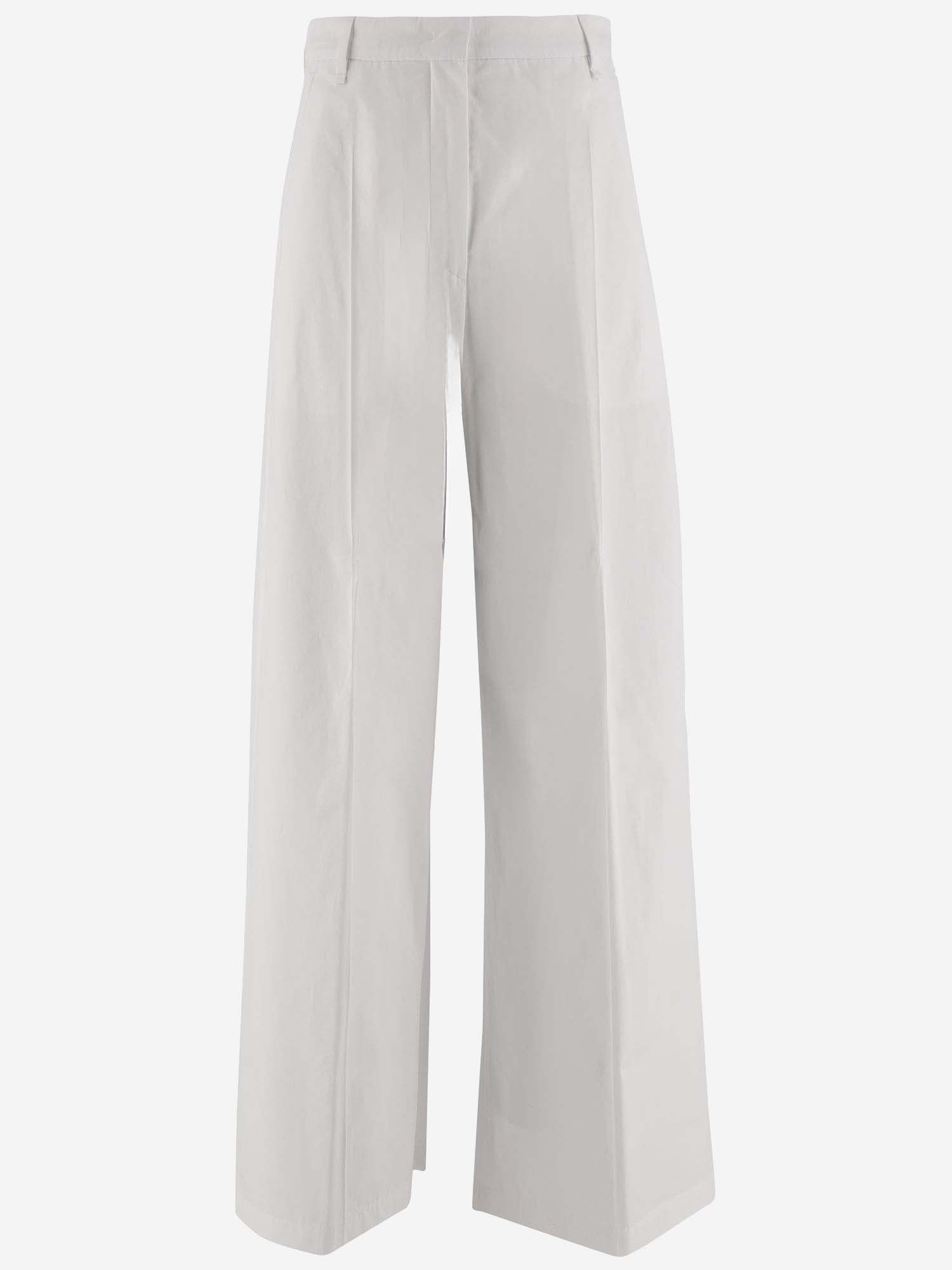 Sportmax Cotton Pants In White