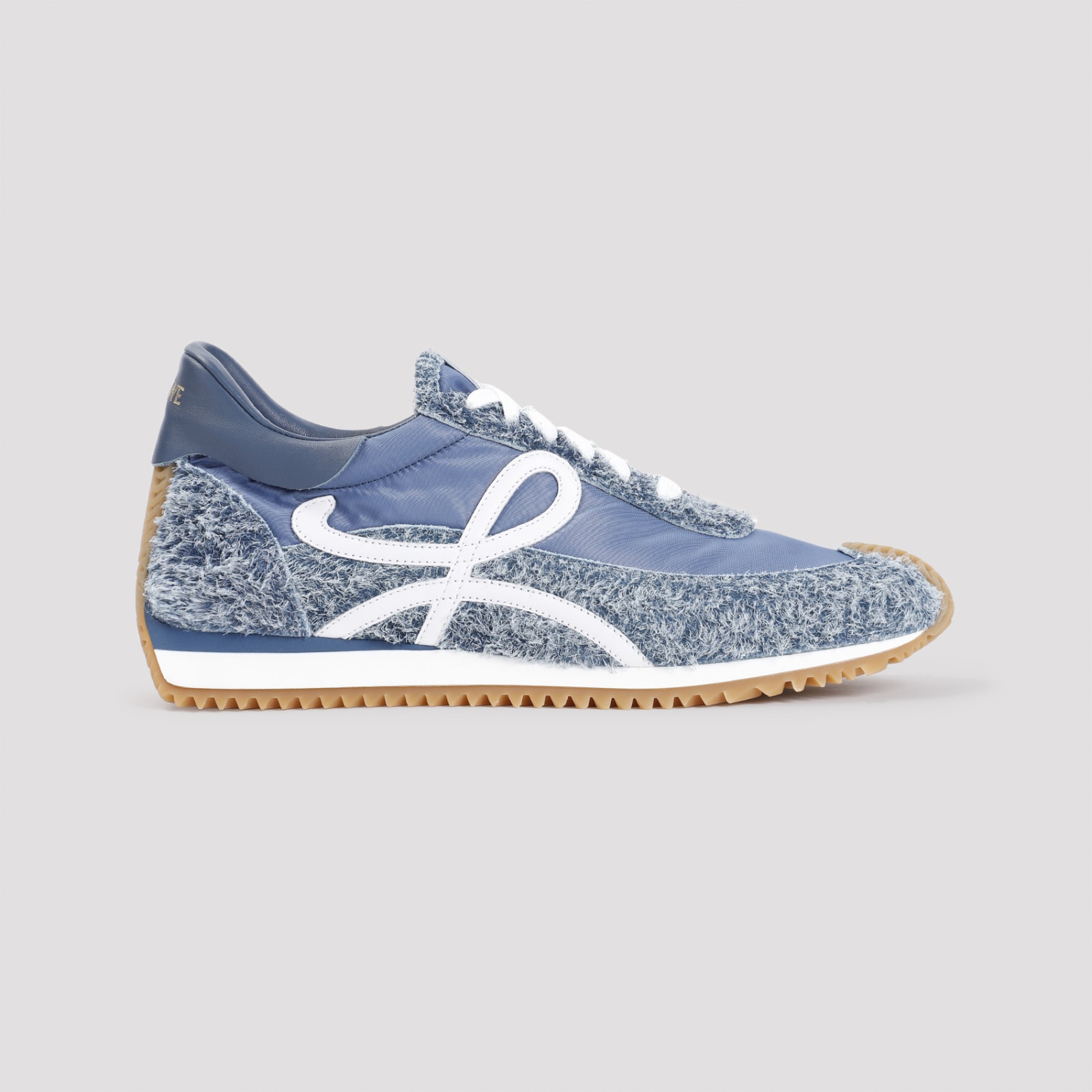 Shop Loewe Flow Runner Sneakers In Raw Denim