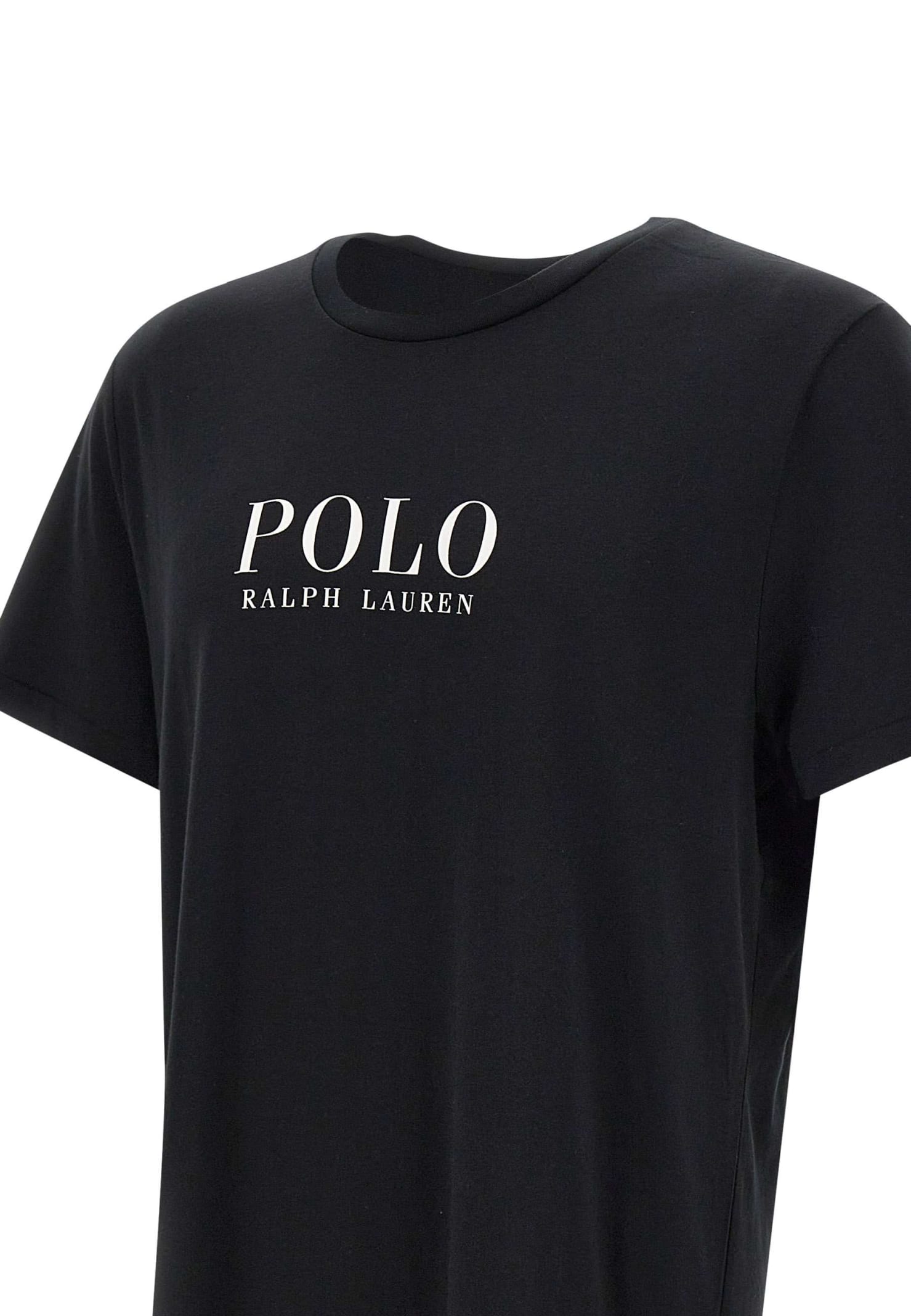 Shop Polo Ralph Lauren Msw Cotton T-shirt In Polo Black