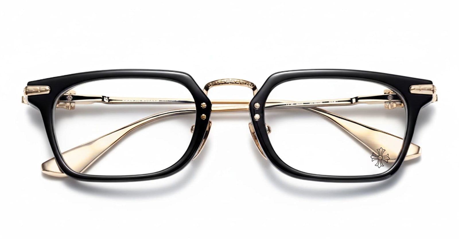 Chrome Hearts Snat - Black / Gold Plated Rx Glasses