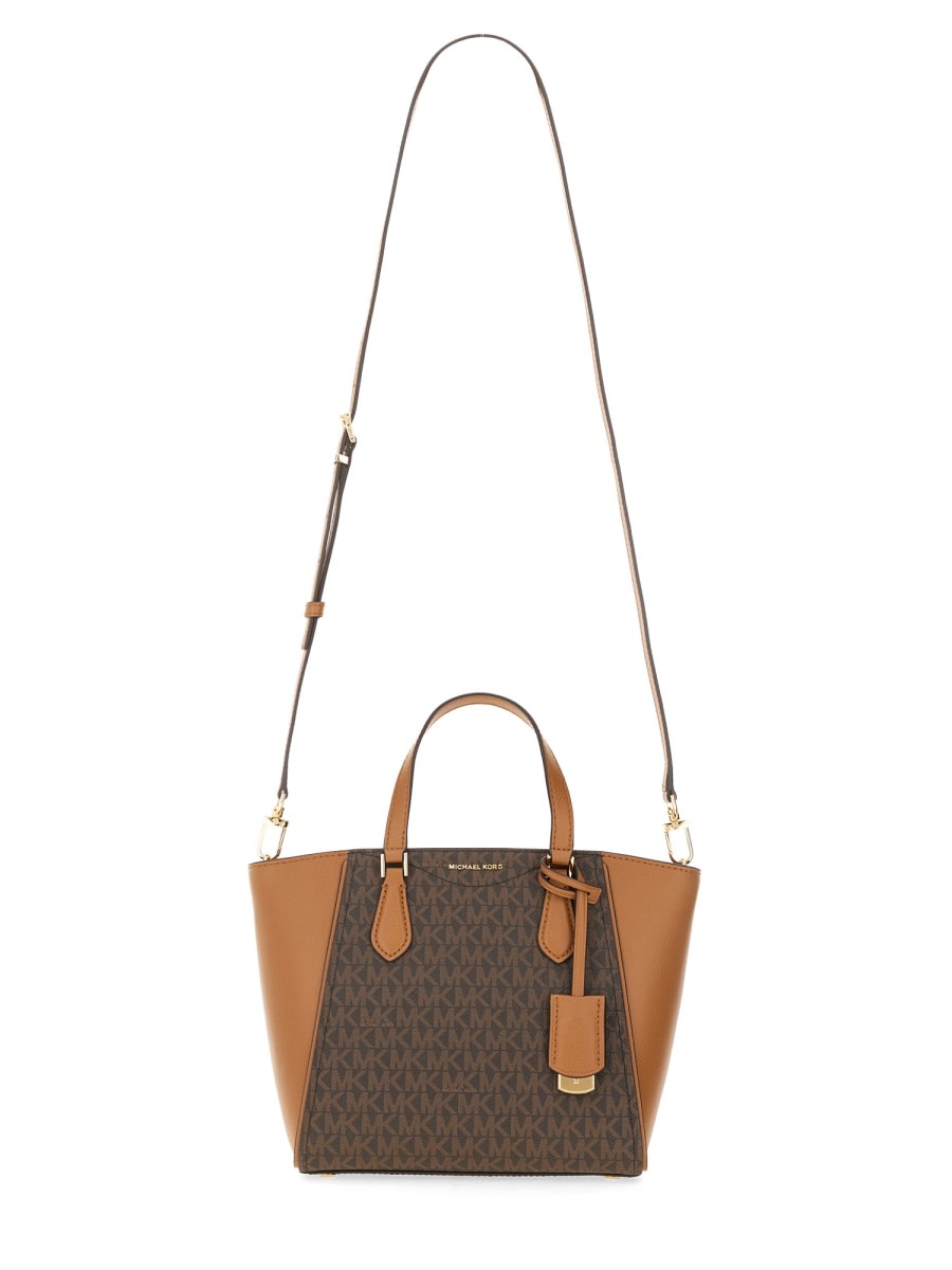 Shop Michael Kors Bag Taryn In Brown