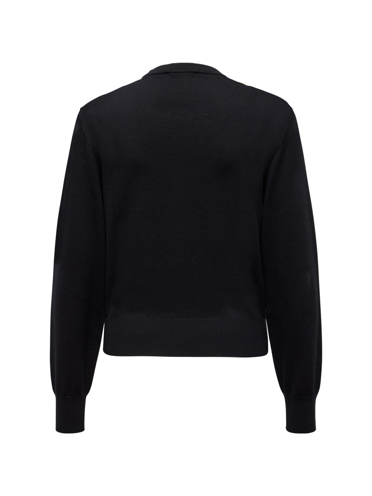 Shop Rabanne Round Neck Jumper In Black