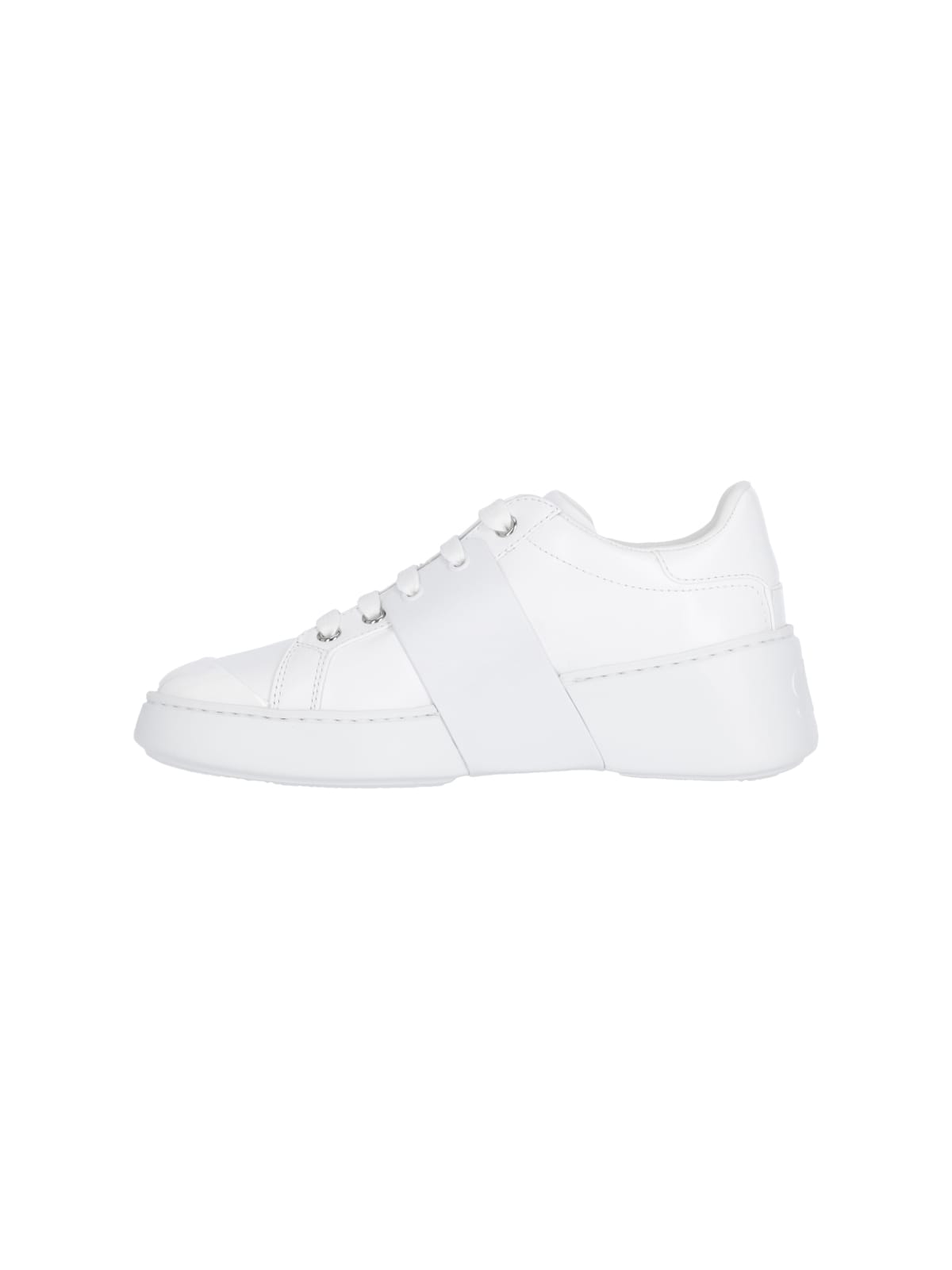 Roger Vivier Viv Skate Sneakers In White
