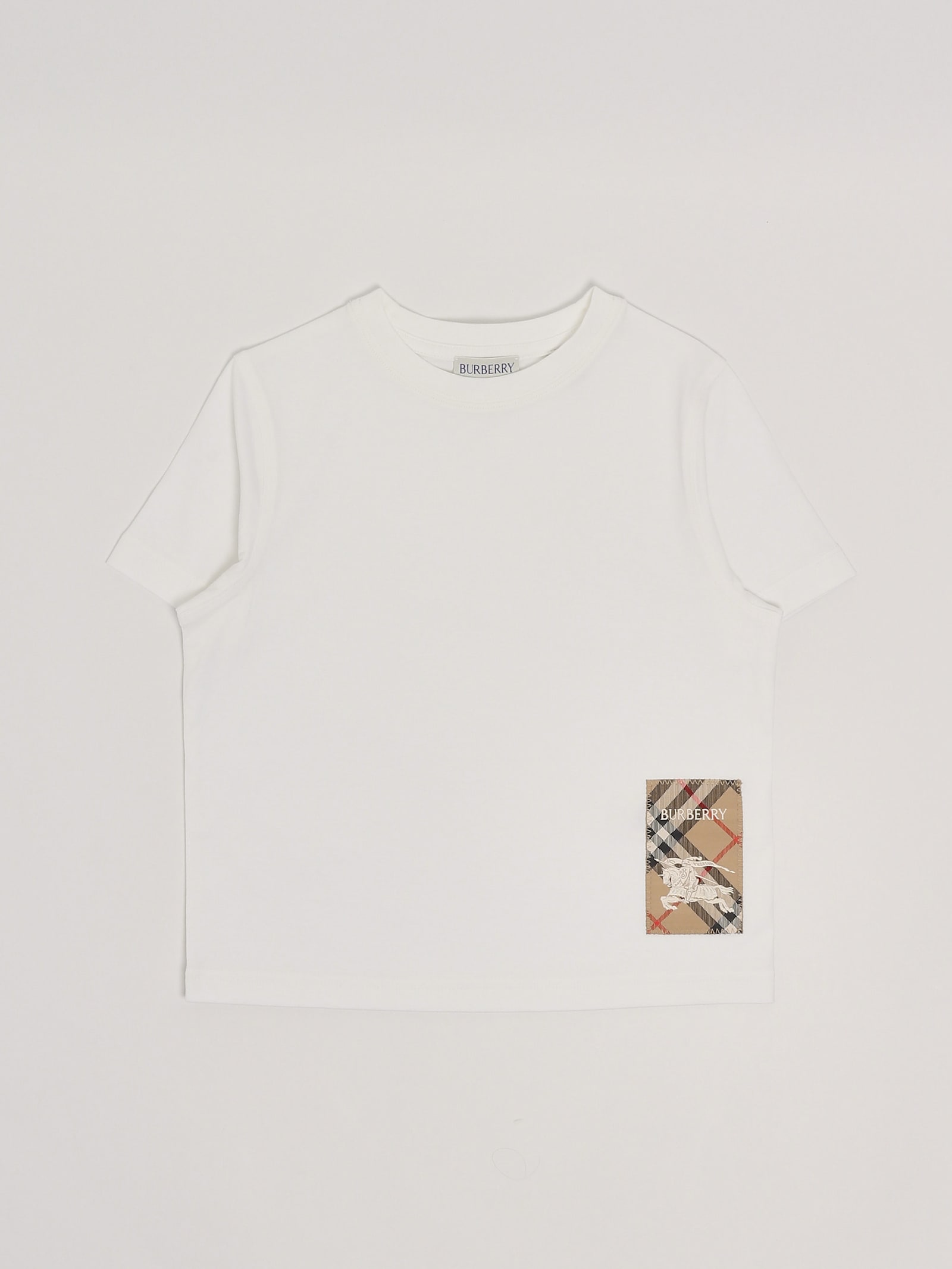 Burberry Cedar T-shirt T-shirt In Bianco