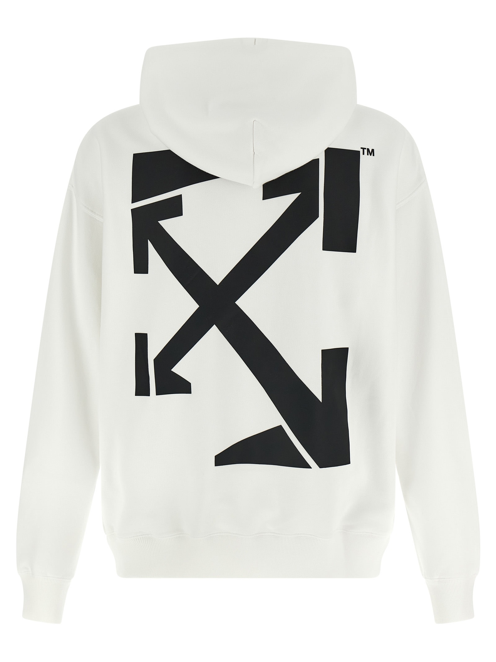 Off-white Run Arrow Skate Sweatshirt In White