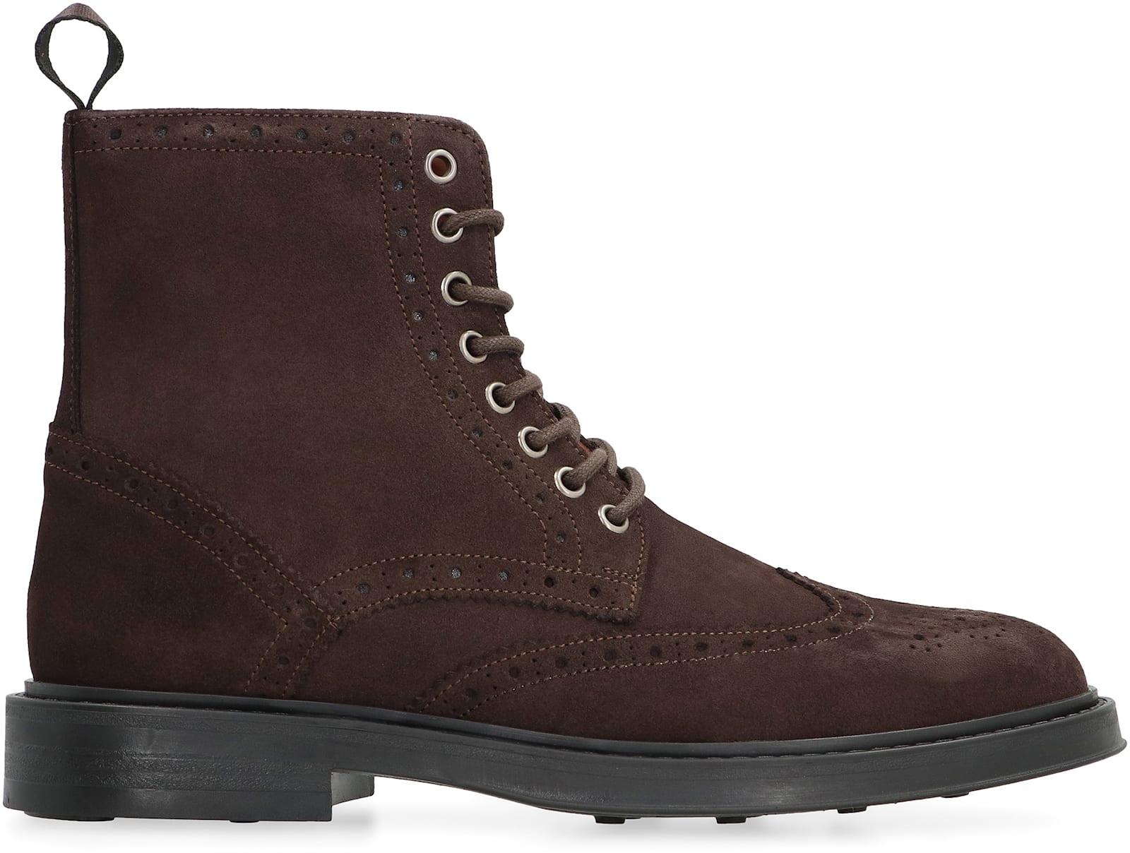 Bruno Magli Leather Lace-up Boots In Brown