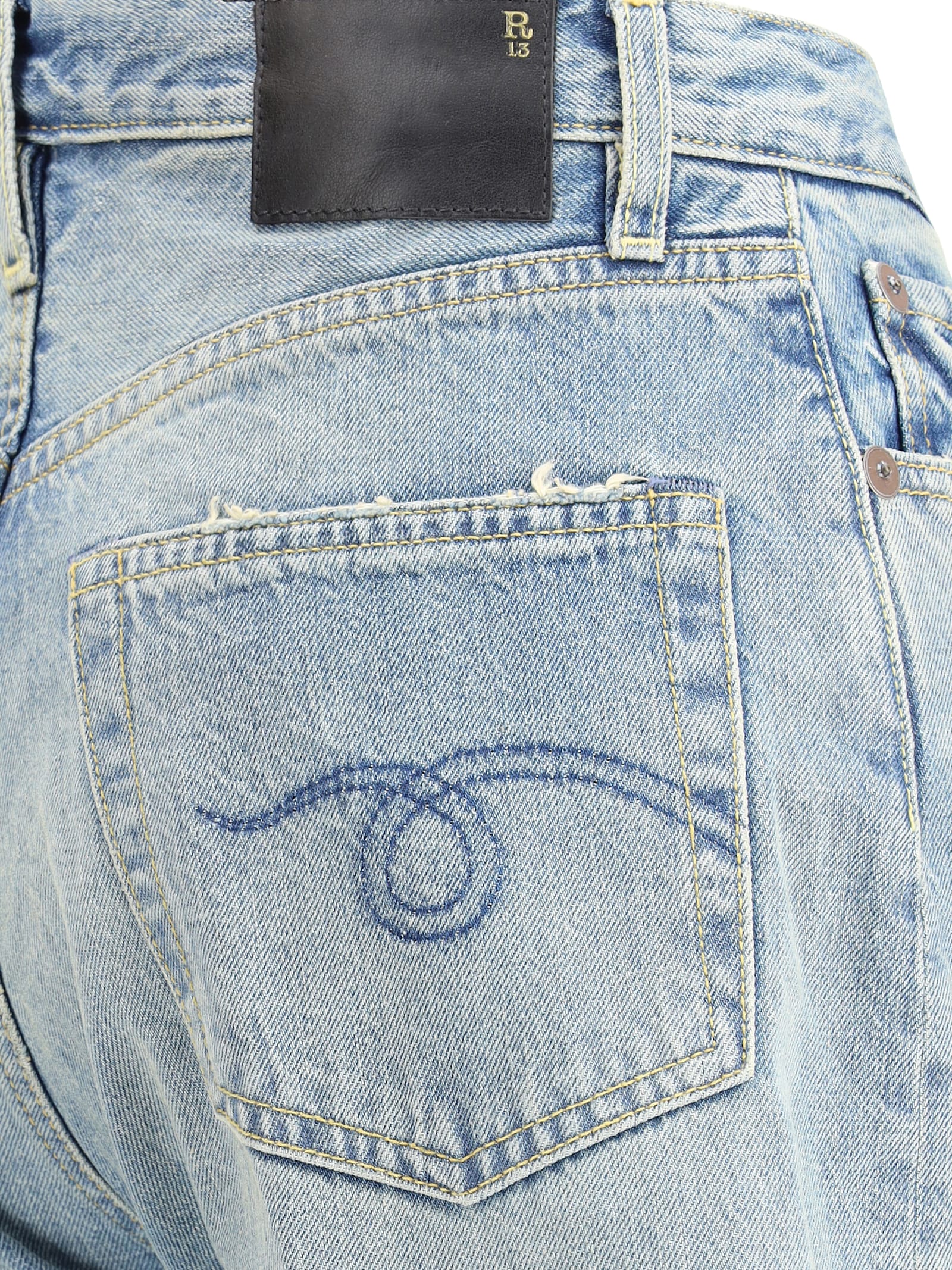 R13 Charlotte Jeans In Blue
