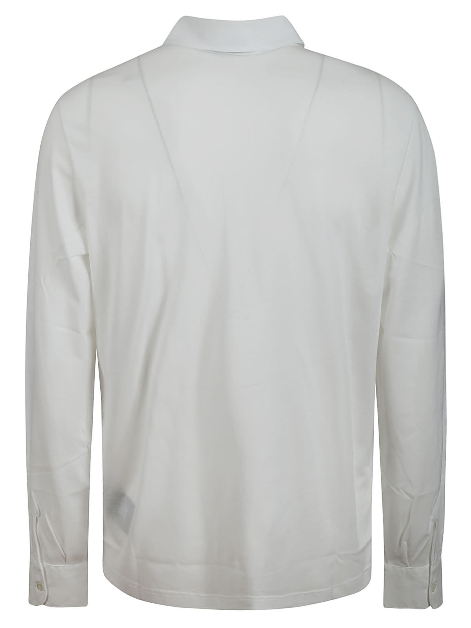 Shop Herno Shirt In Crepe In White