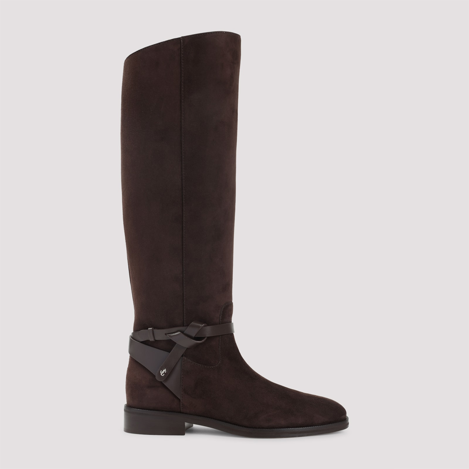 Jimmy Choo Suede Lawton Kb Flat Boots Women