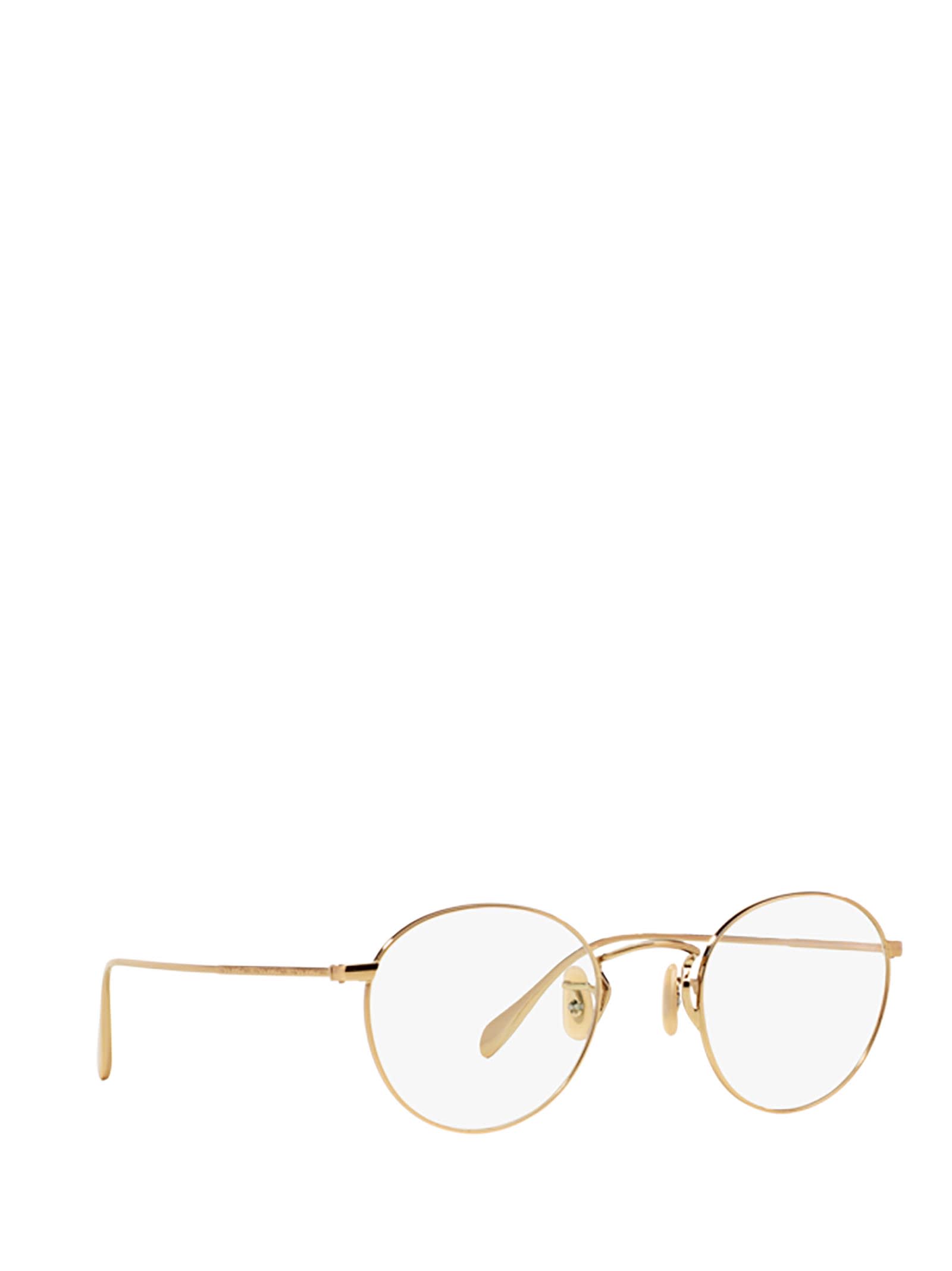 Shop Oliver Peoples Ov1186 Gold Glasses