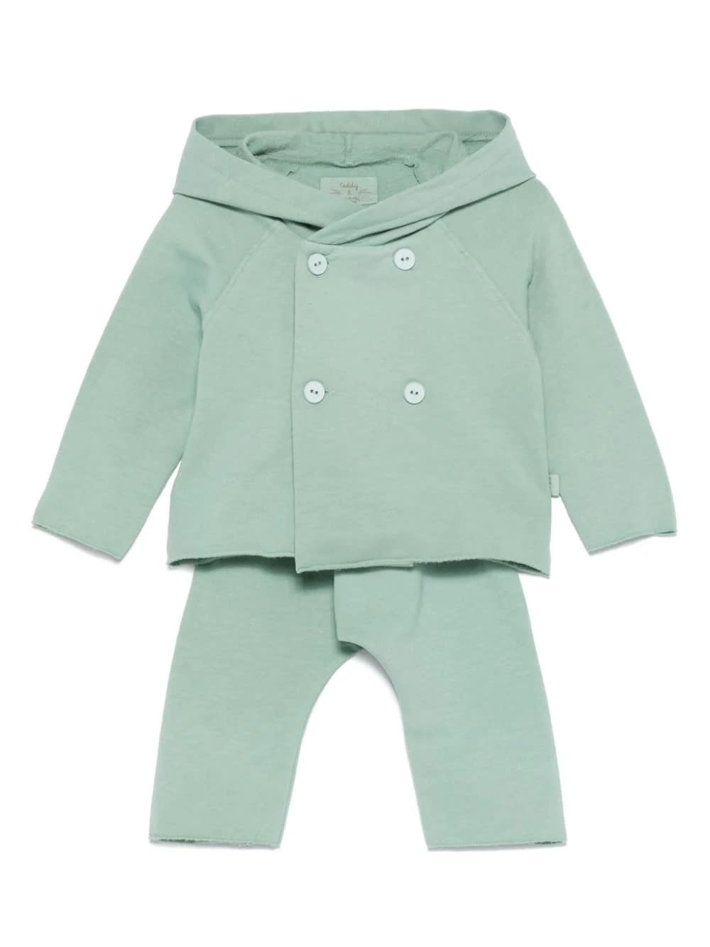 Shop Teddy &amp; Minou Completo In Jersey In Green