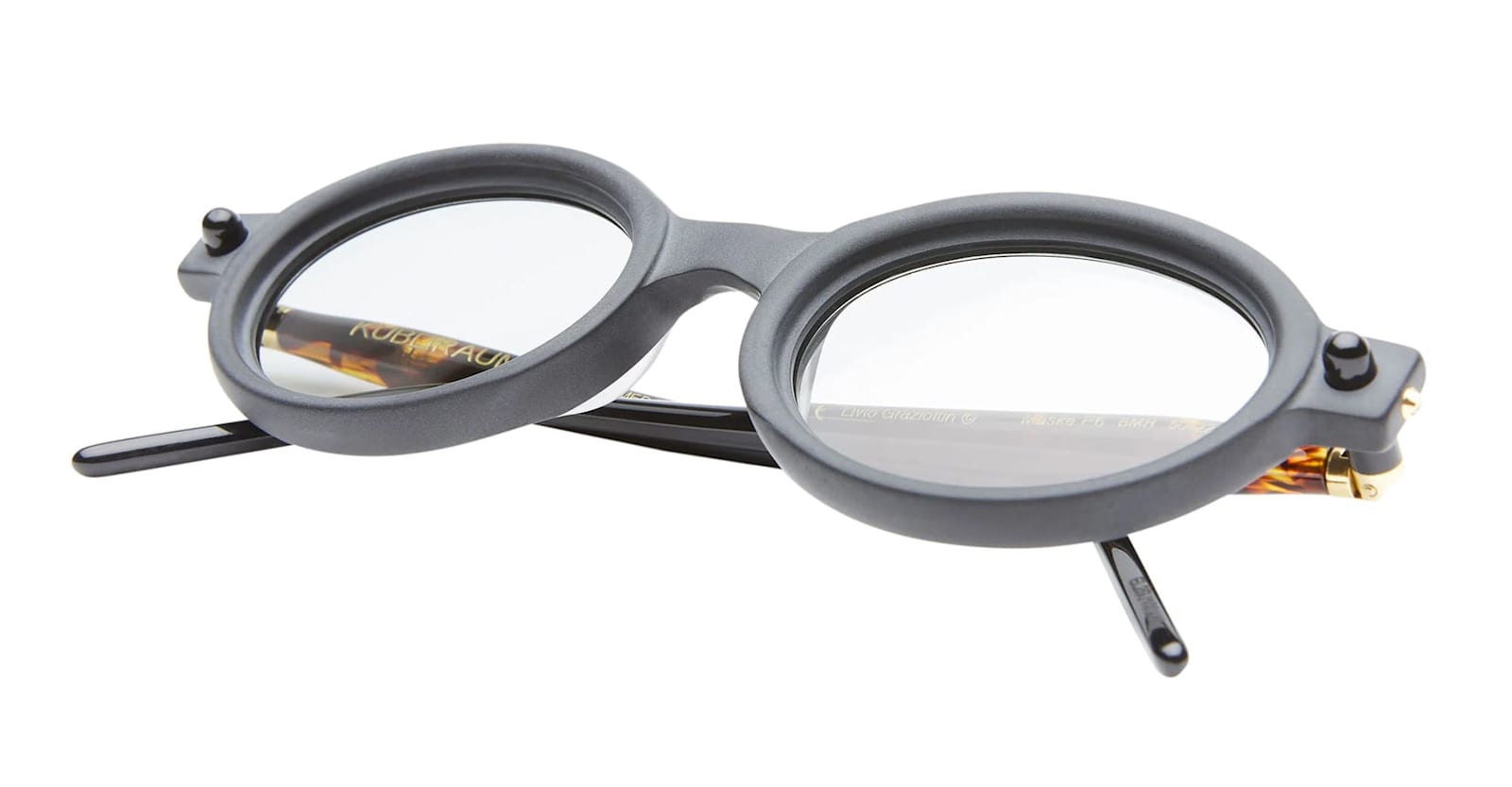 Kuboraum Mask P6 Bmh - Black Matte / Havana Sunglasses In Black