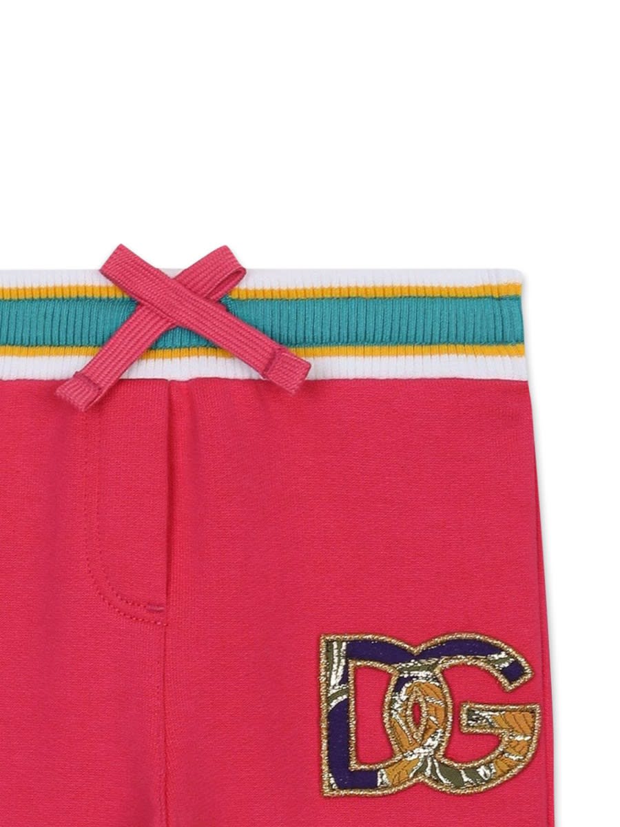 Shop Dolce & Gabbana Pants In Fuchsia