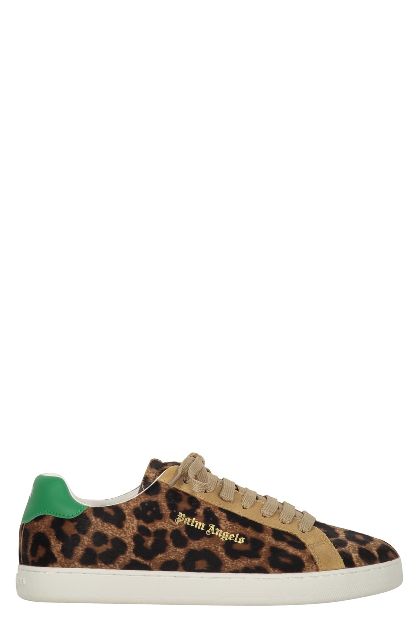 Shop Palm Angels New Tennis Low-top Sneakers In Animalier