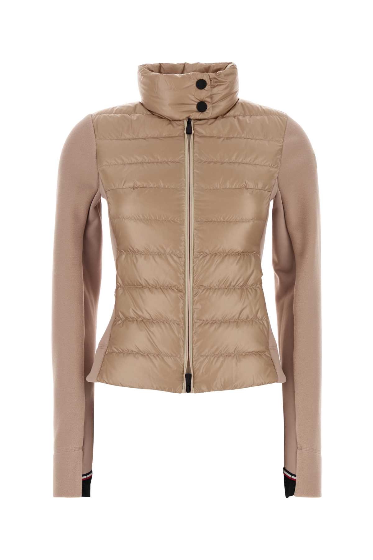 Moncler Grenoble Antiqued Stretch Polyester Jacket In Brown