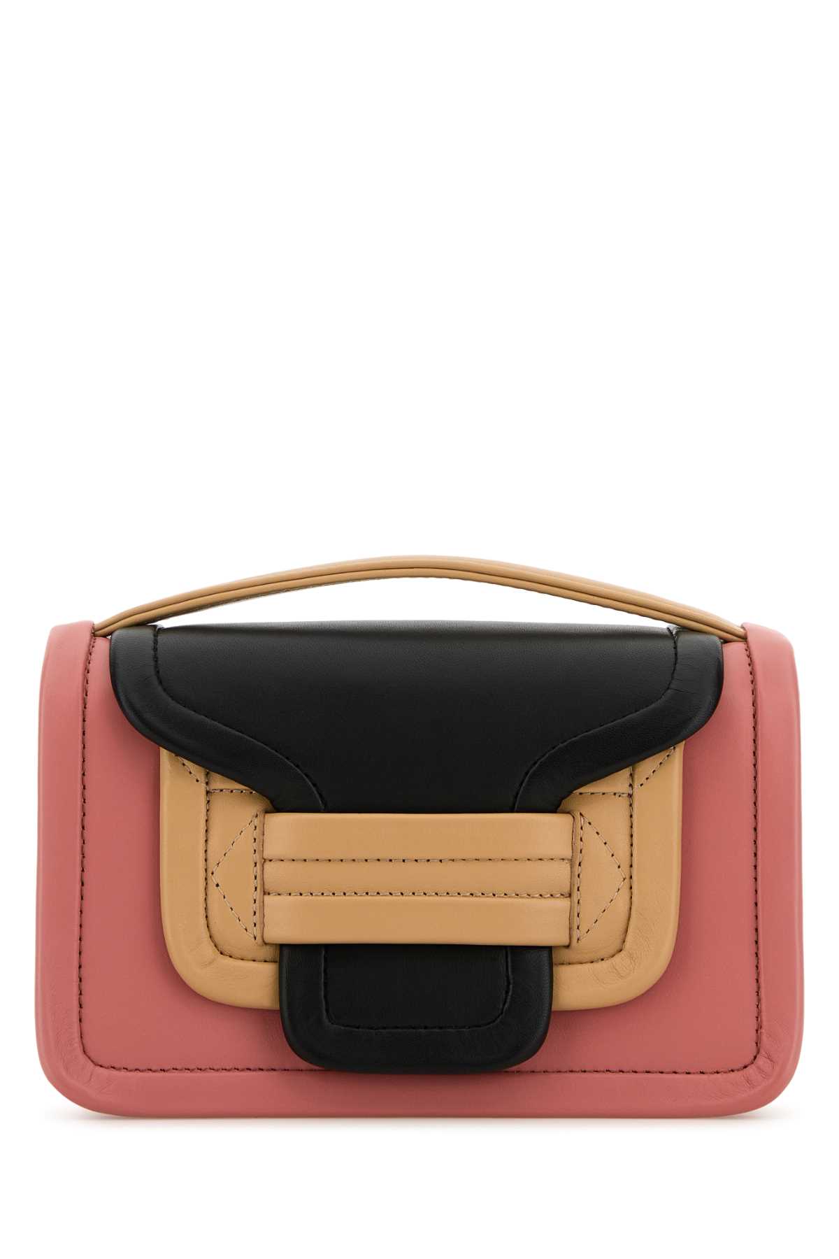 Pierre Hardy Multicolor Leather Alpha Handbag In Blublabei