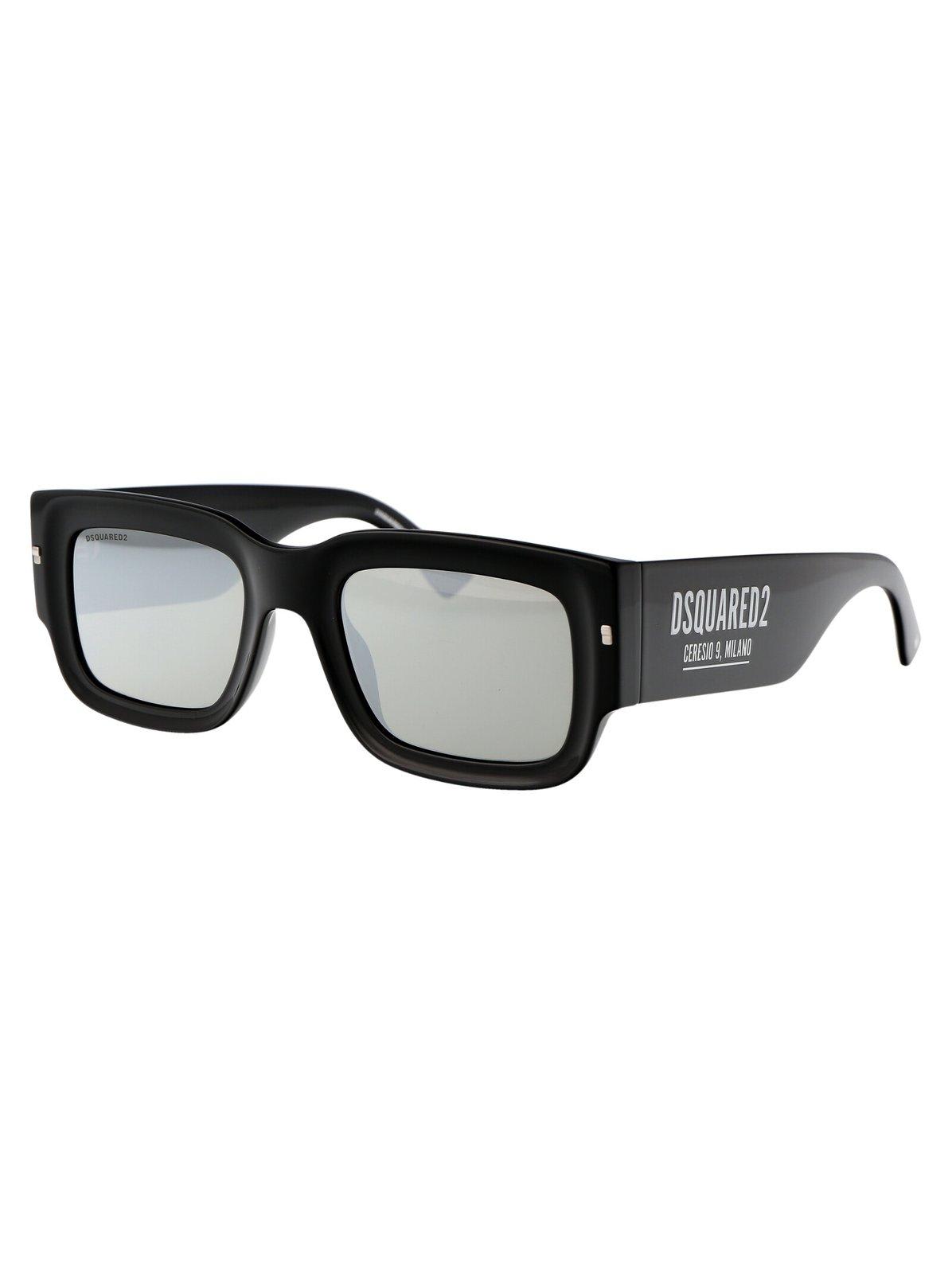 Shop Dsquared2 Square-frame Sunglasses In Csa/t4 Black Pallad