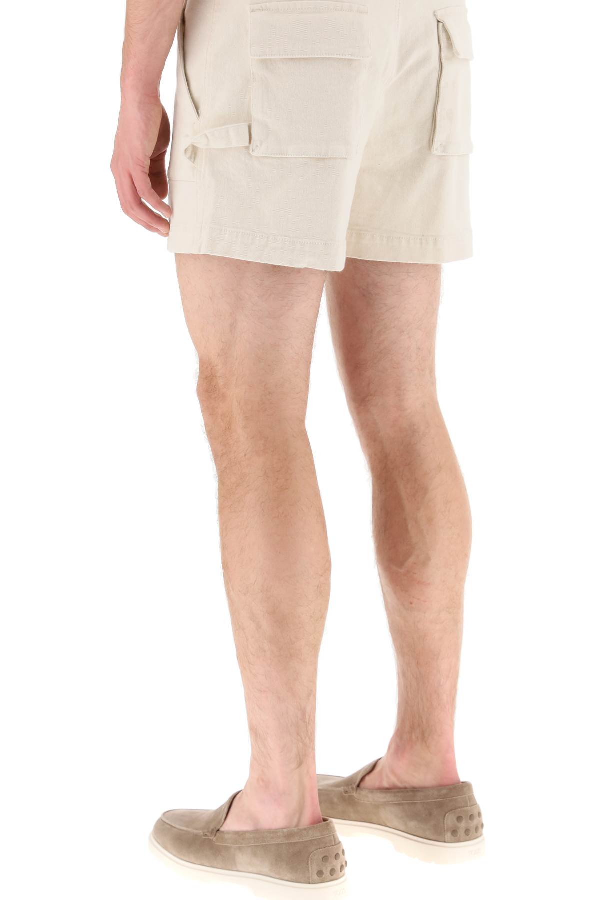 Shop Etro Multi-pocket High-waist Shorts In Bianco (white)