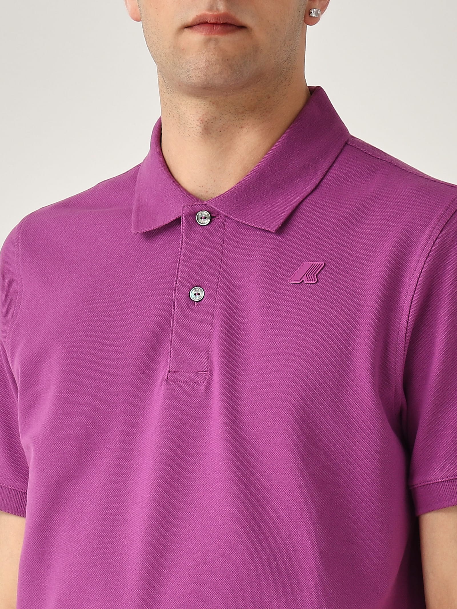 K-way Amedee Pique Polo In Blue
