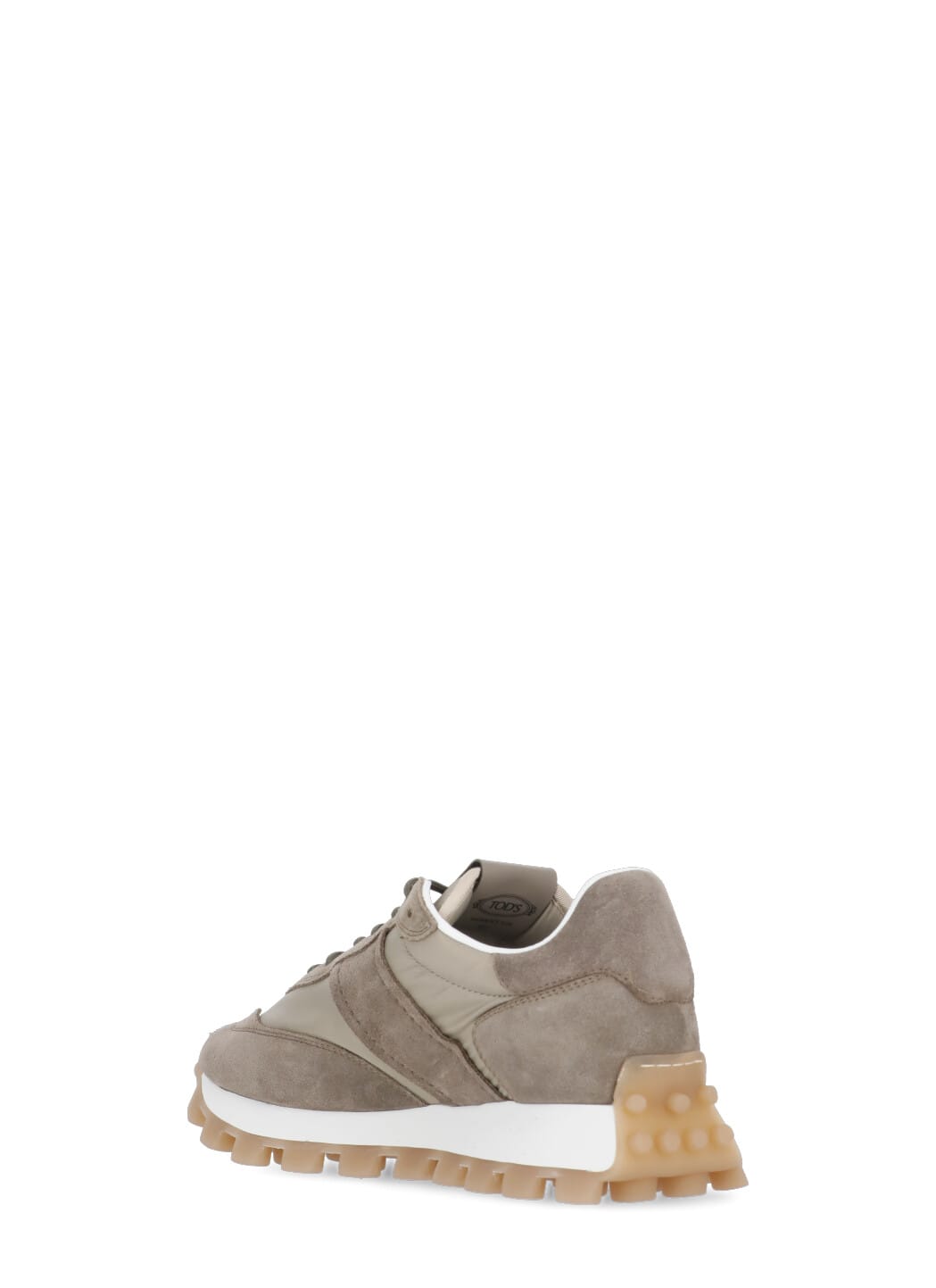 Shop Tod's Suede Leather Sneakers In Twey