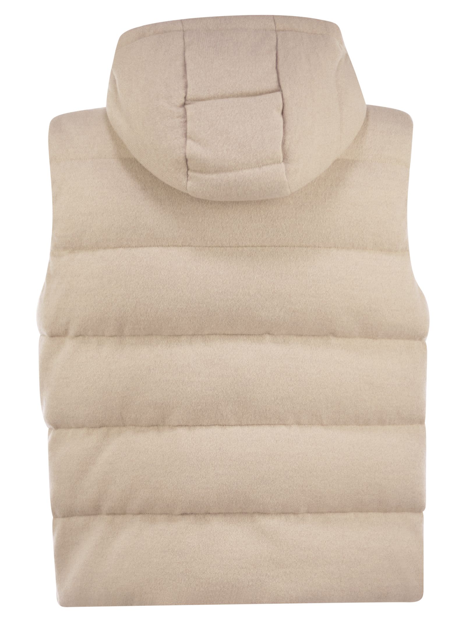 Peserico Men's Goose Down Vest In Light Beige