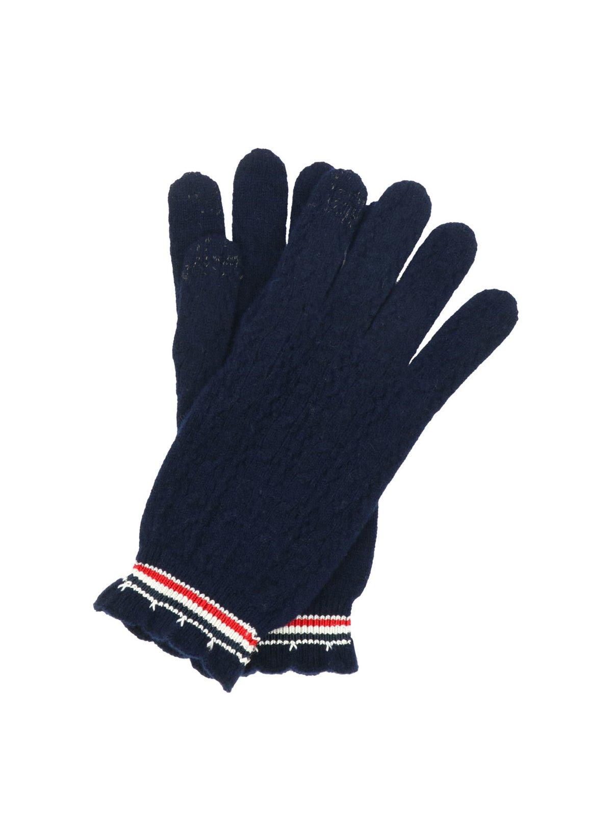 Thom Browne Stripe-detail Gloves