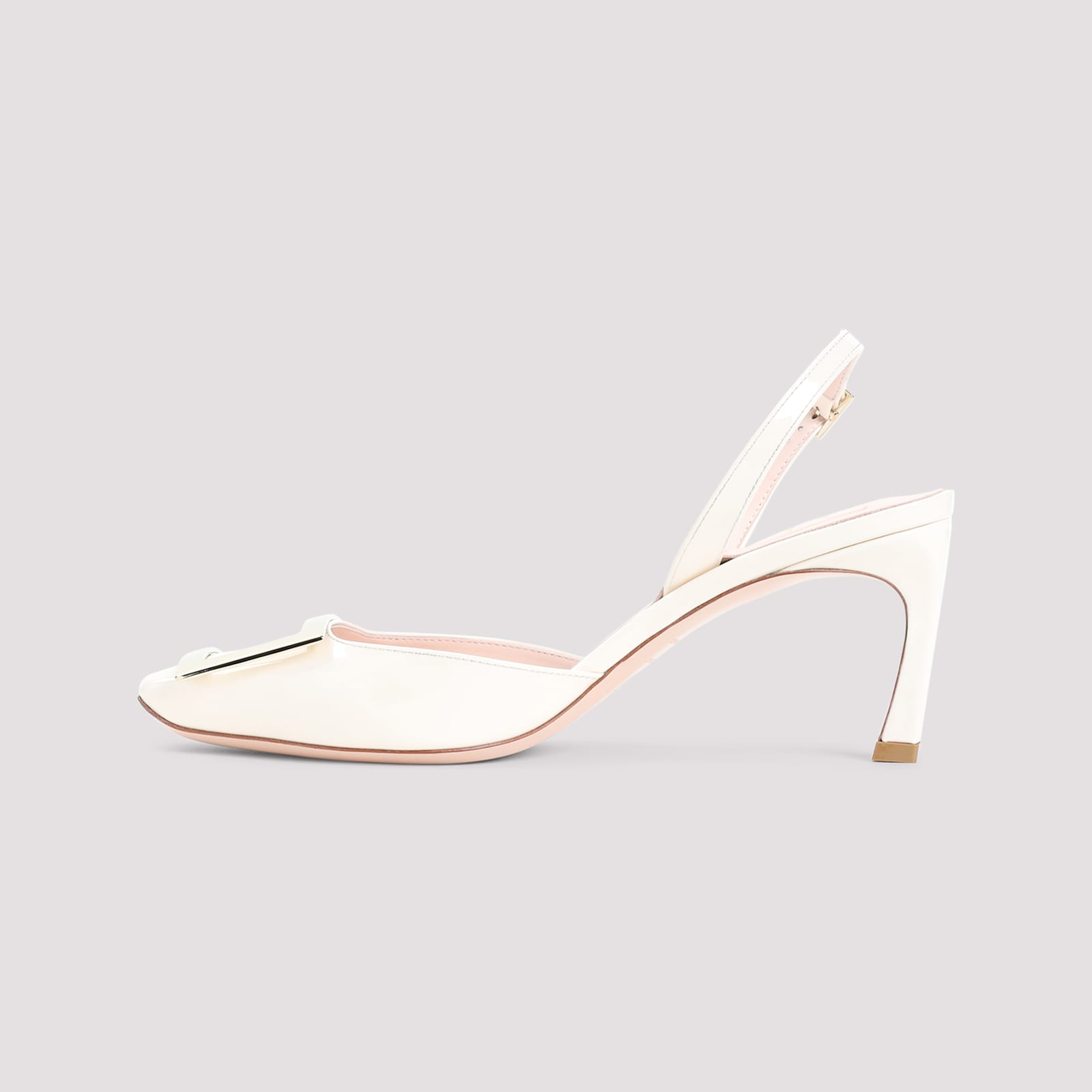 Roger Vivier Trompette Metal Pumps In White
