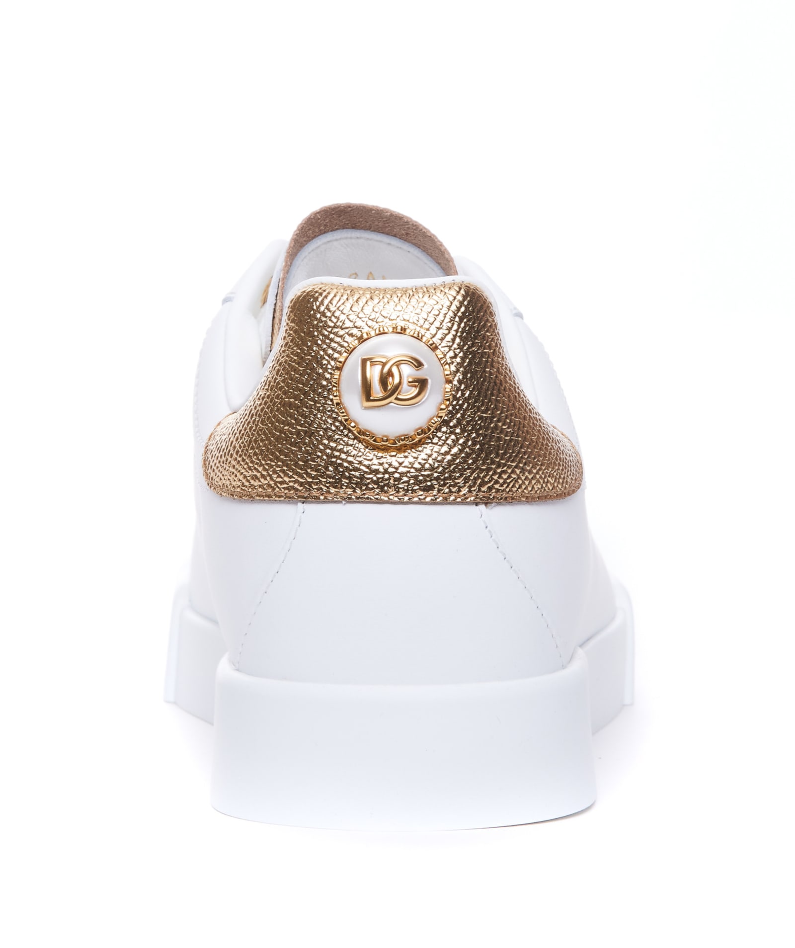 Shop Dolce & Gabbana Portofino Sneakers In White