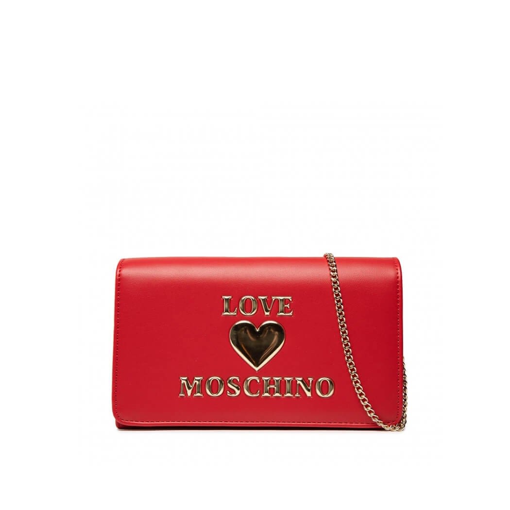 Love Moschino Red Clutch With Logo