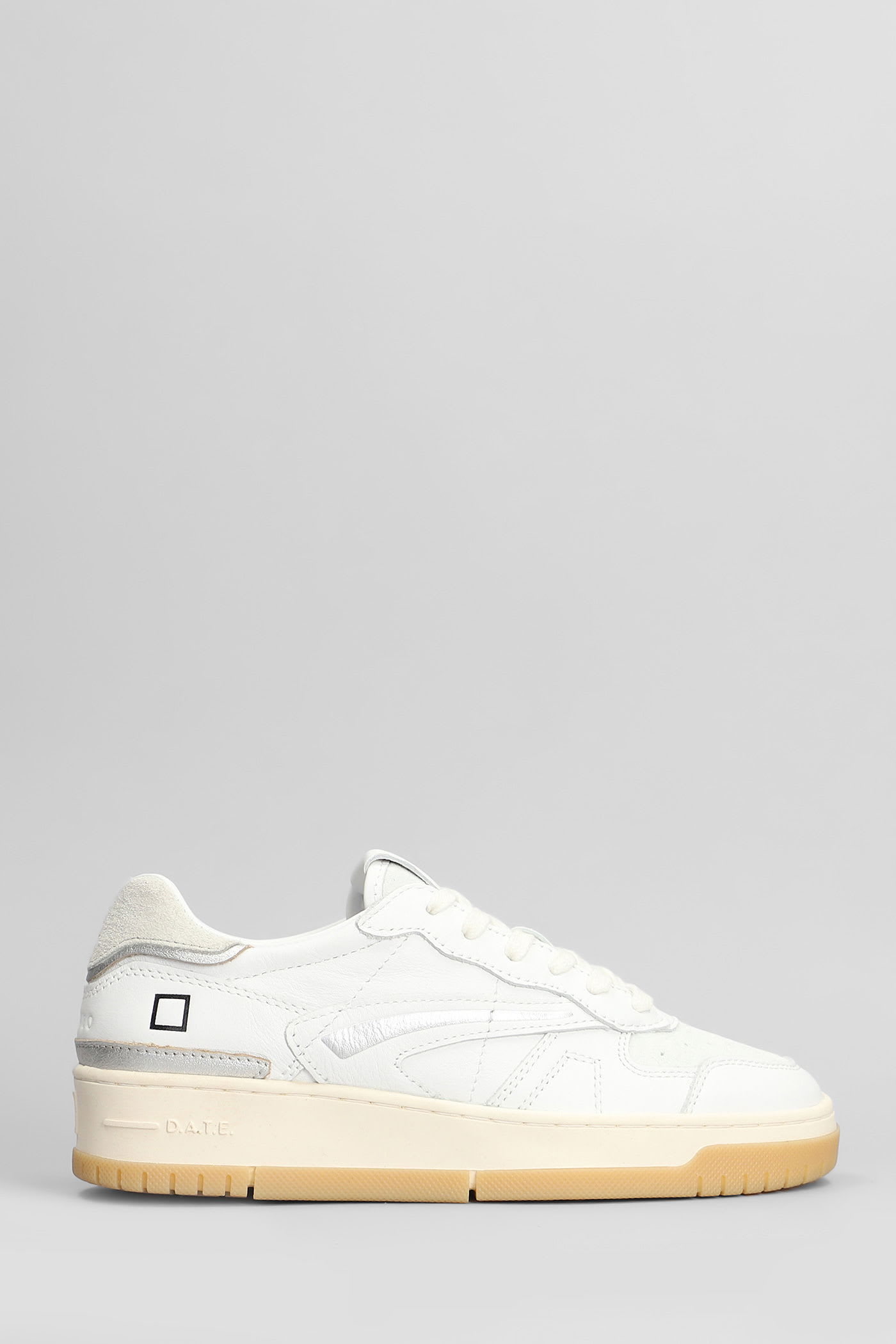 D. A.T. E. Torneo Pure Sneakers In White Leather