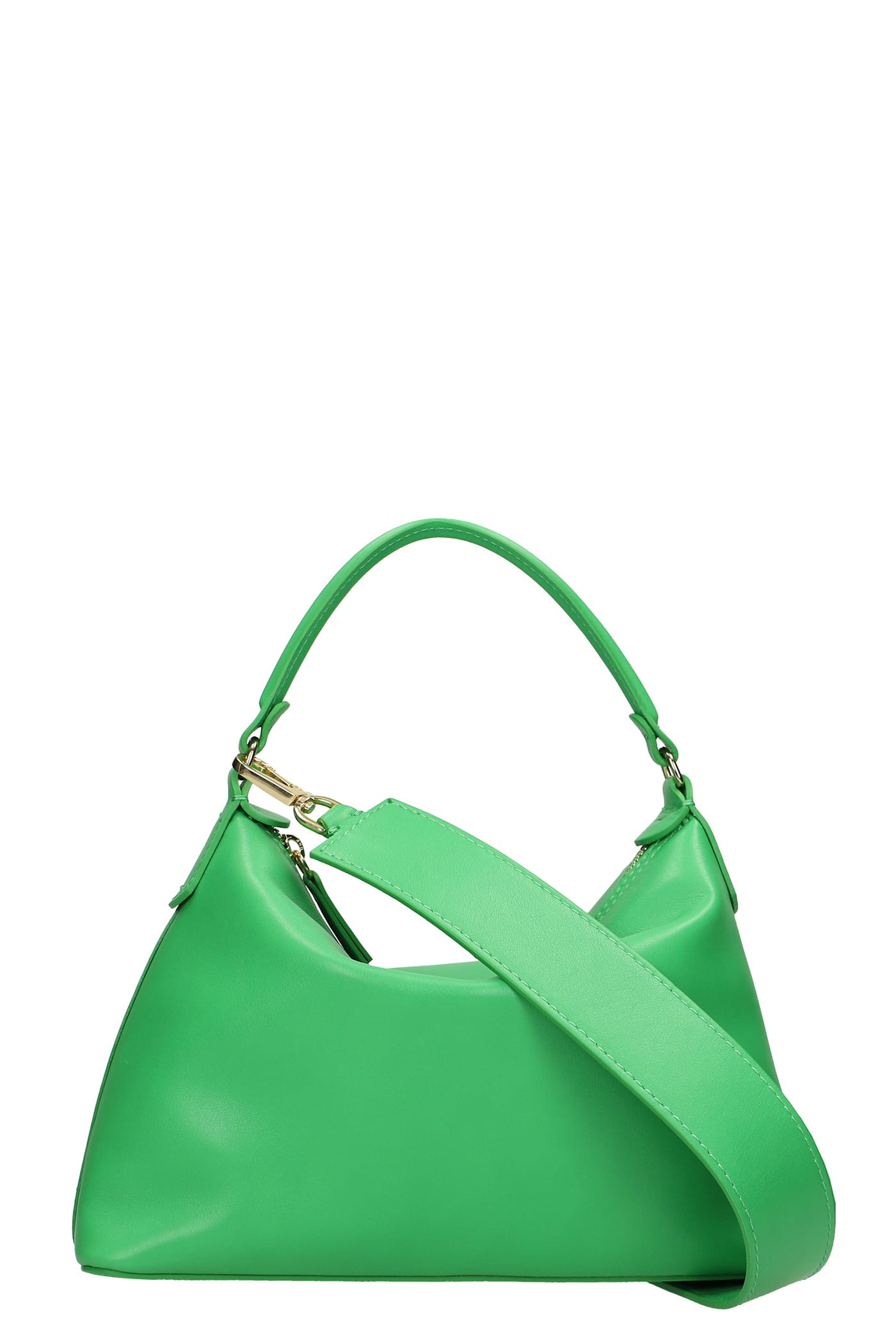 Liu-Jo Hobo Small Shoulder Bag In Green Leather