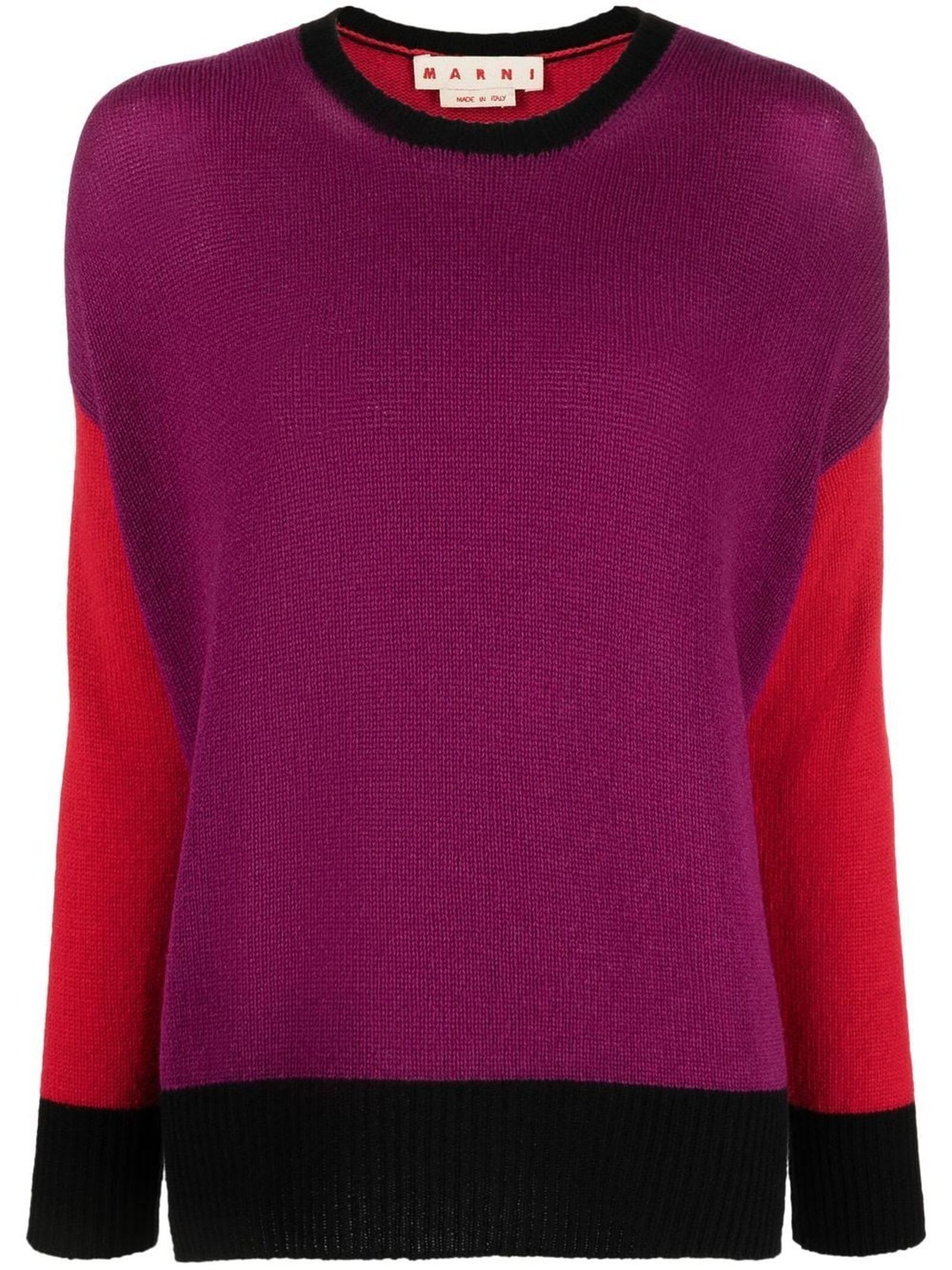 Marni Pink Cashmere Crewneck Sweater